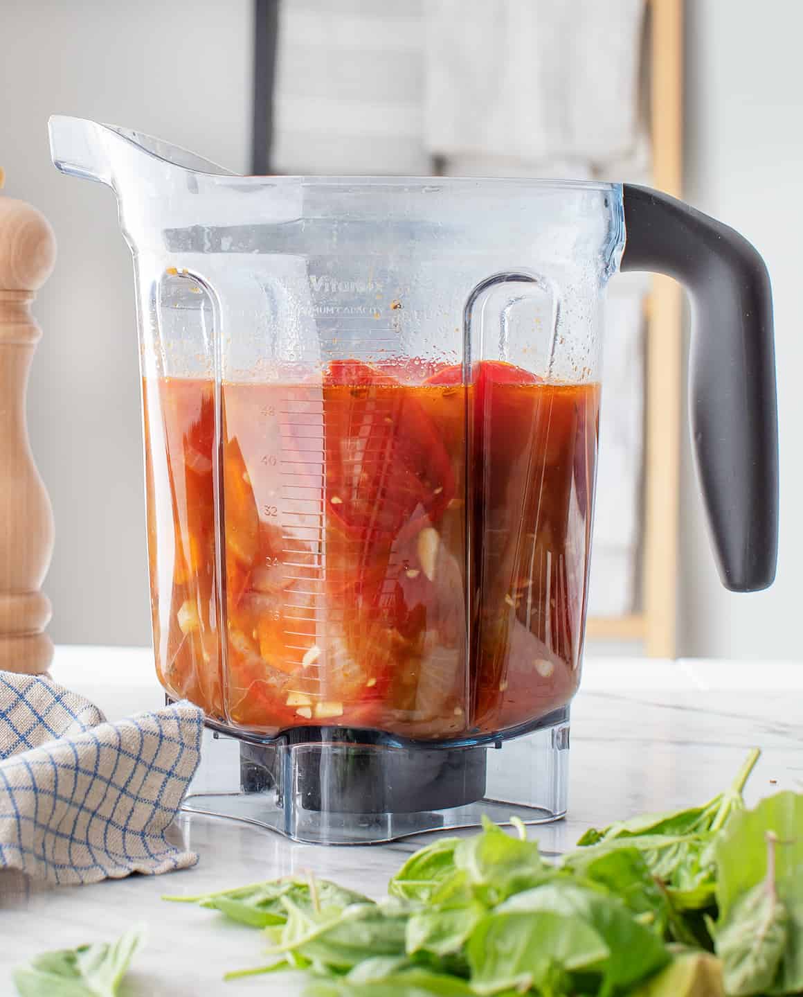 Blender Tomato Basil Soup