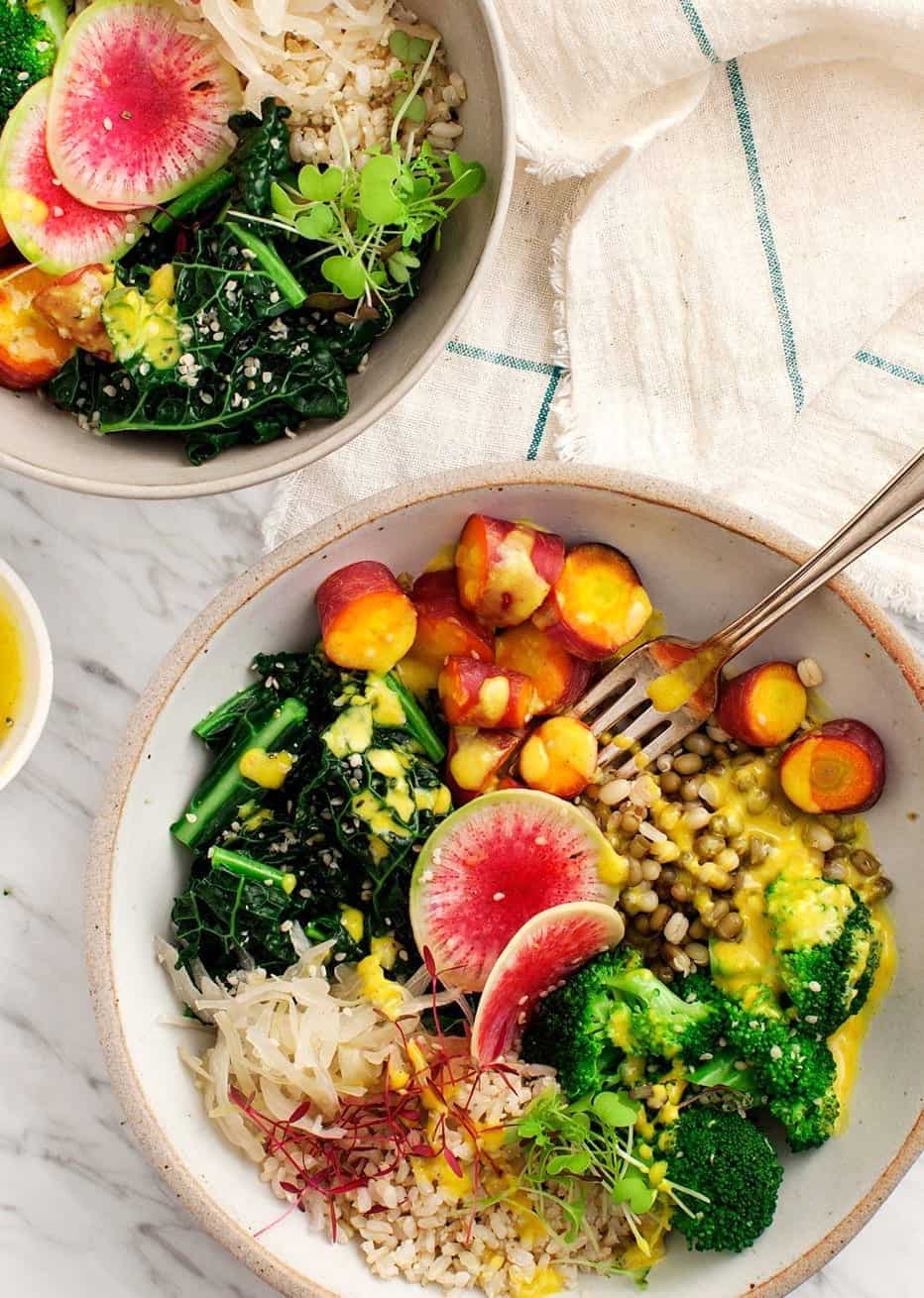 Macro Veggie Bowl - Best Kale Recipes