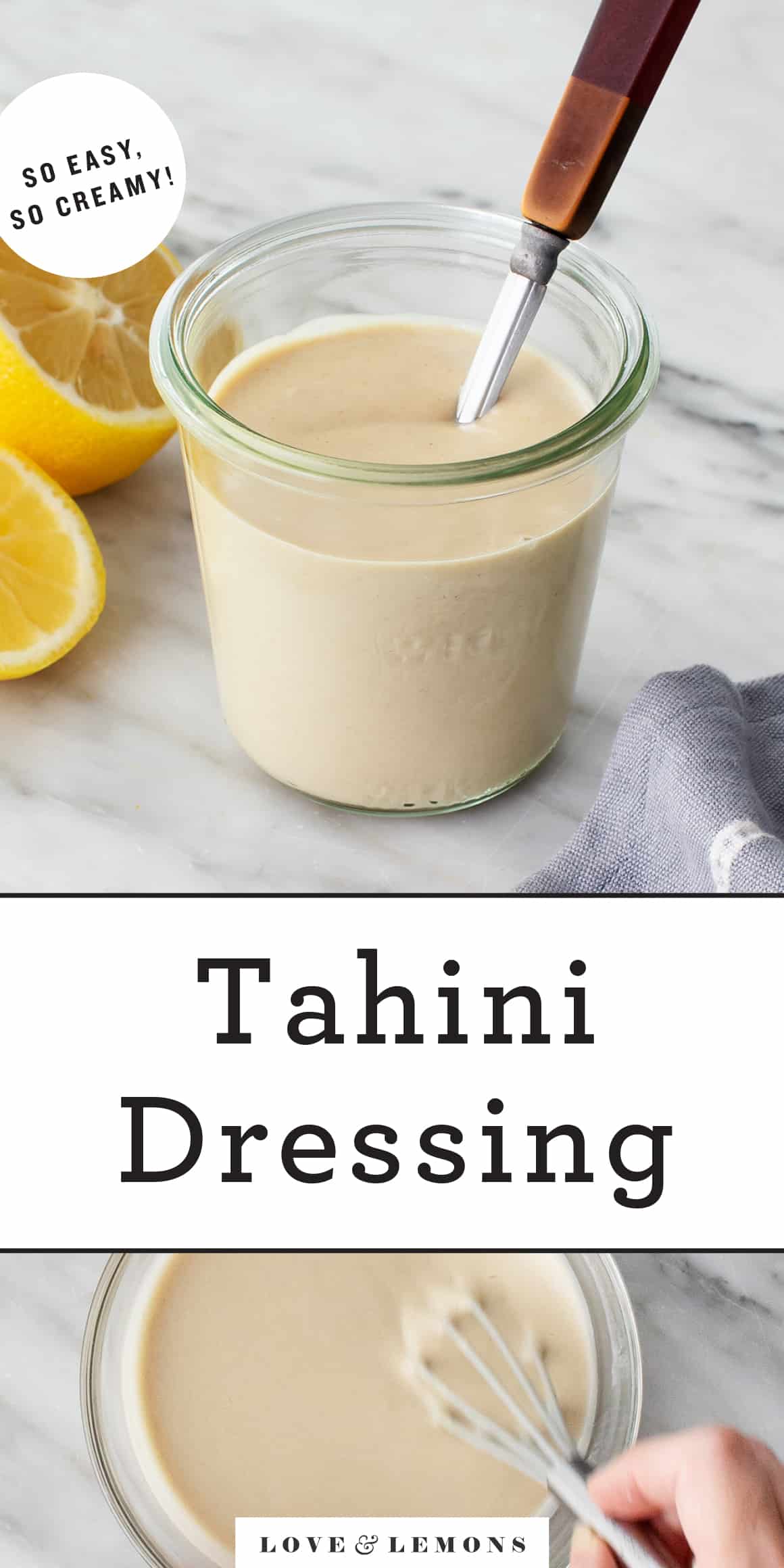 Tahini Dressing Recipe Love and Lemons