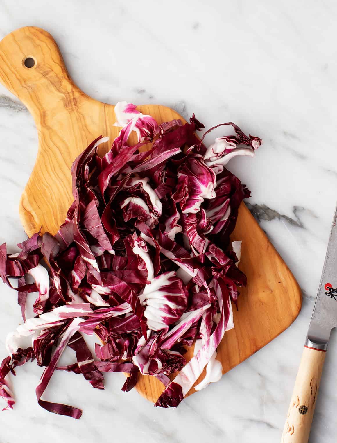 Radicchio on a cutting board