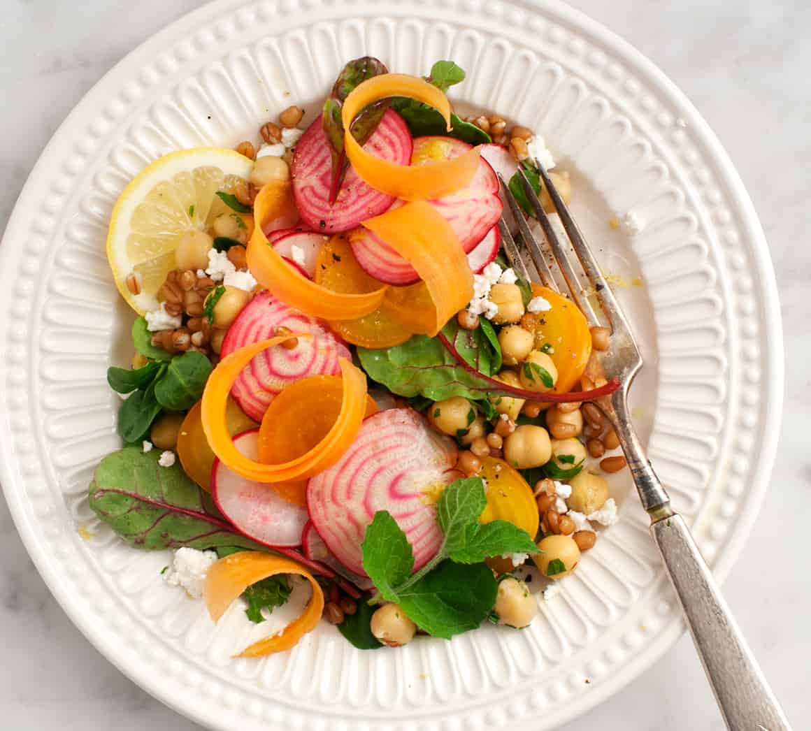 Beet & Carrot Salad with Sweet Citrus Vinaigrette