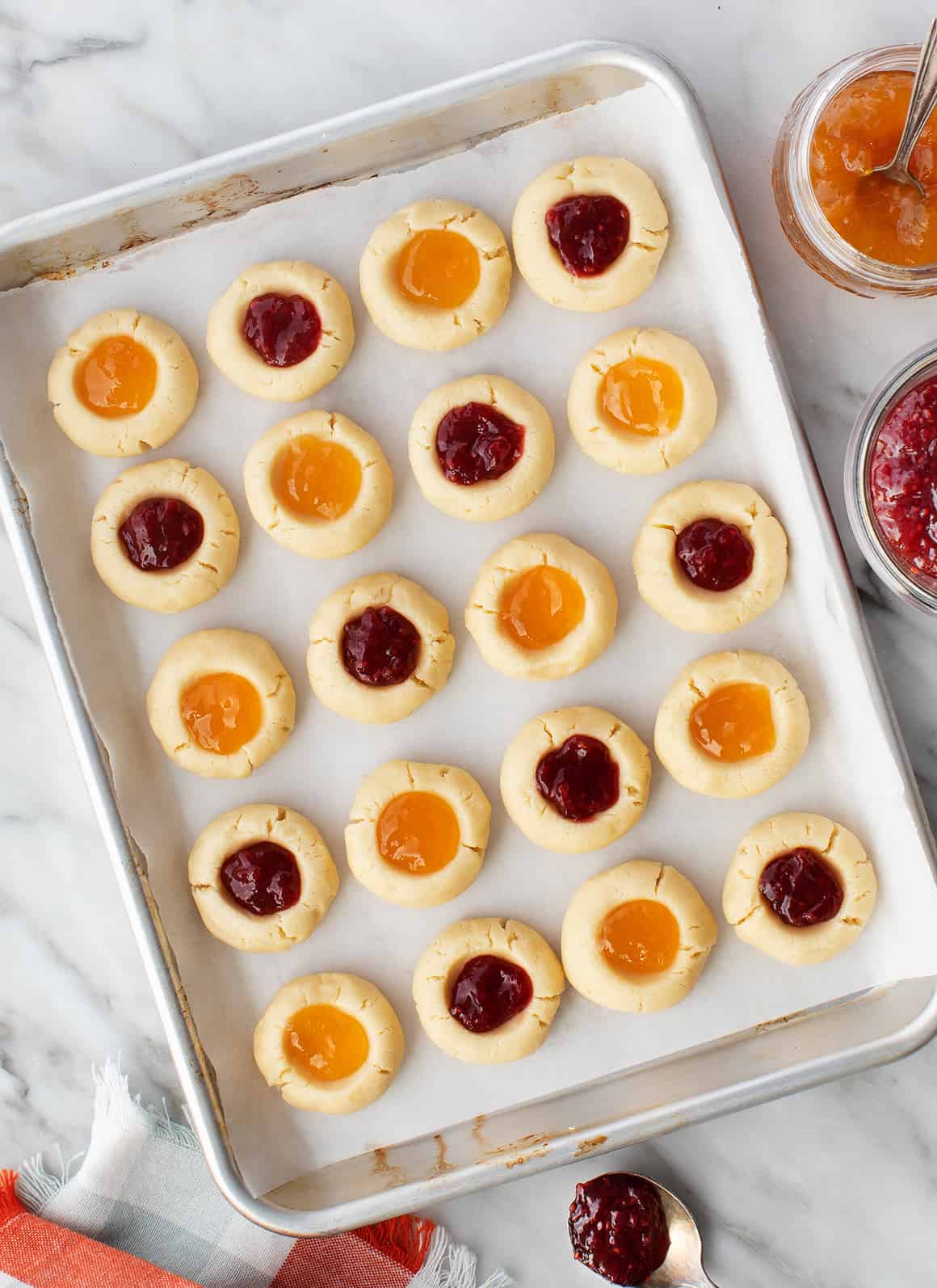 Jam thumbprint cookies