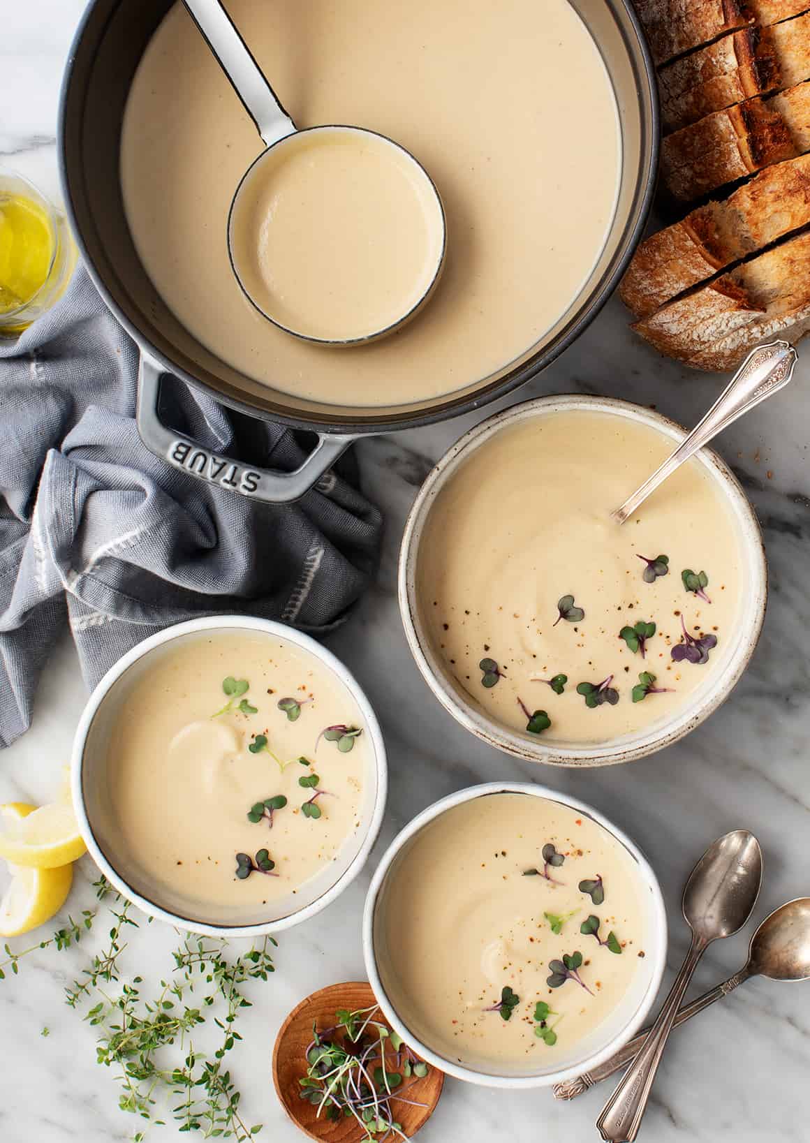 Cauliflower Soup Recipe - Love and Lemons