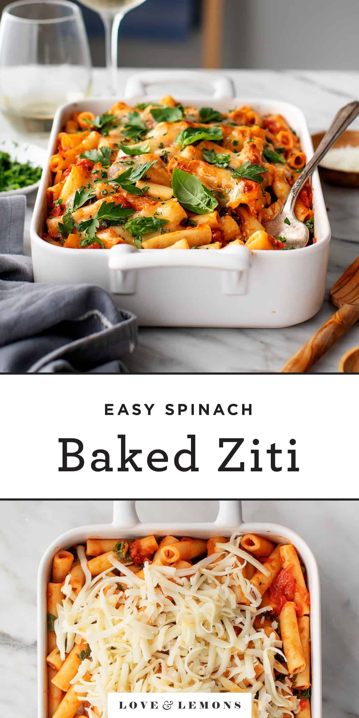 Easy Baked Ziti Recipe Love and Lemons
