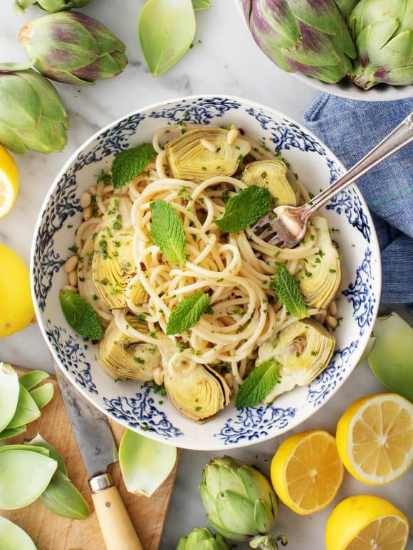 Artichoke Pasta Recipe Love and Lemons