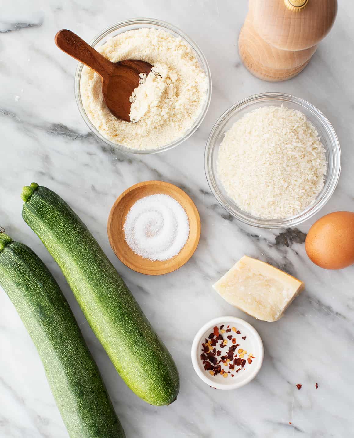 Air fryer zucchini recipe ingredients