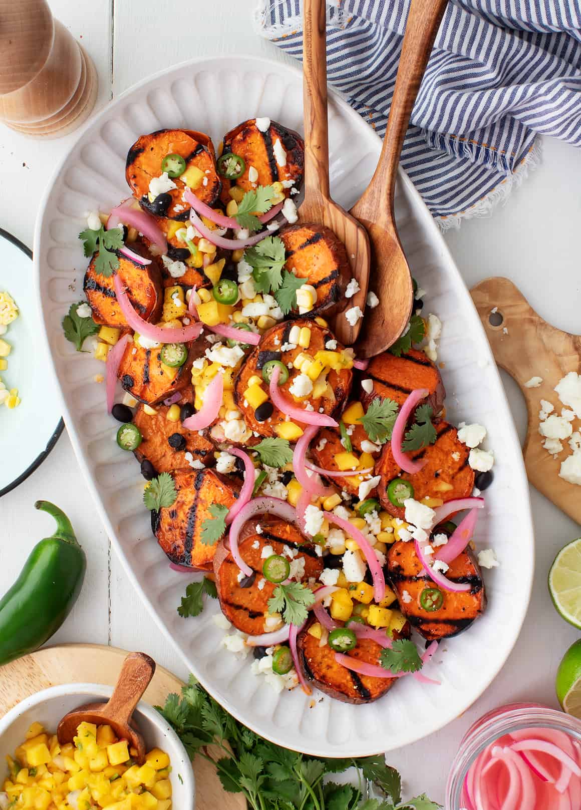 Smoky Sweet Potatoes with Black Beans & Corn