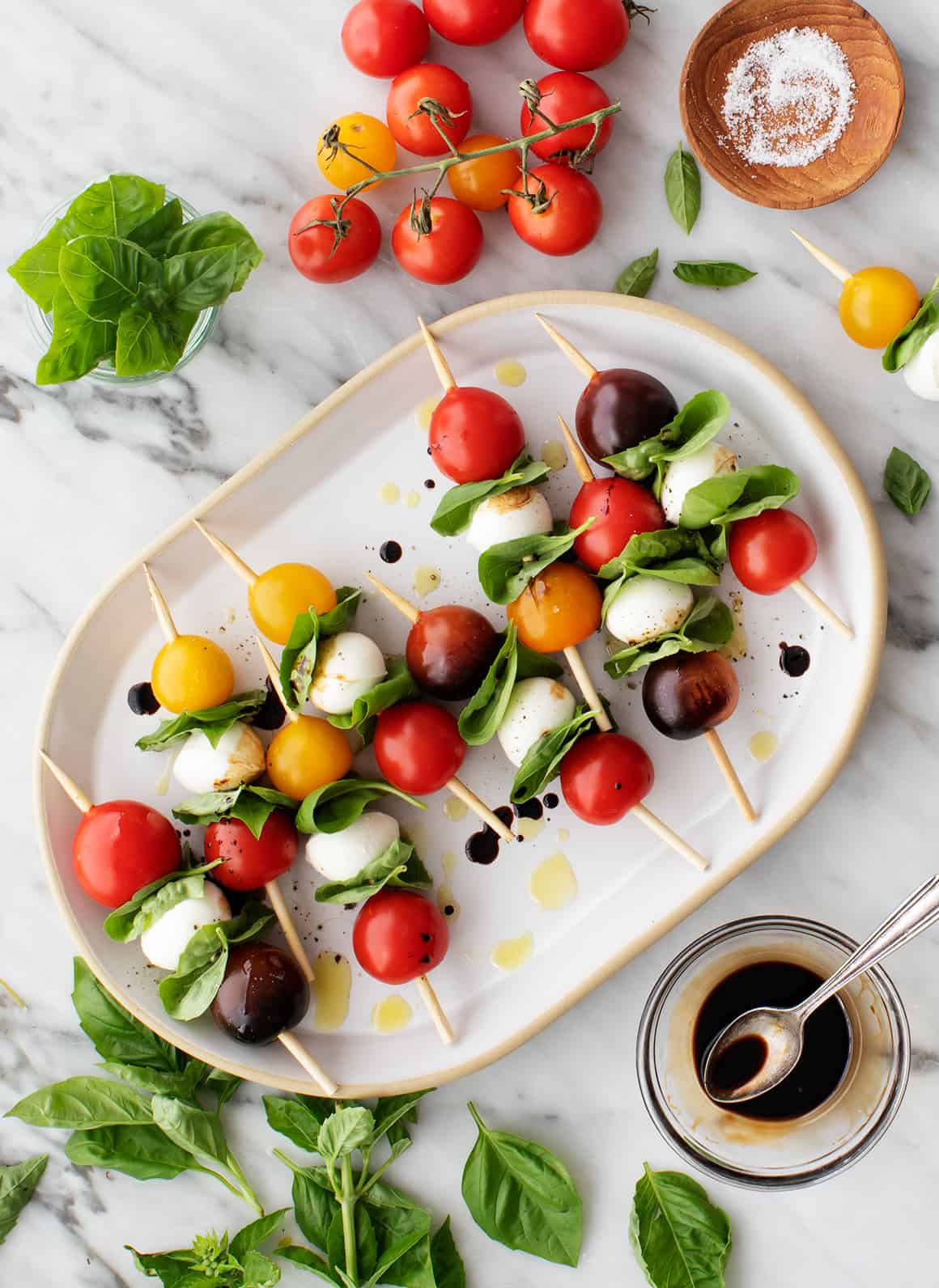 Wooden Mozzarella and Tomato in a Tin