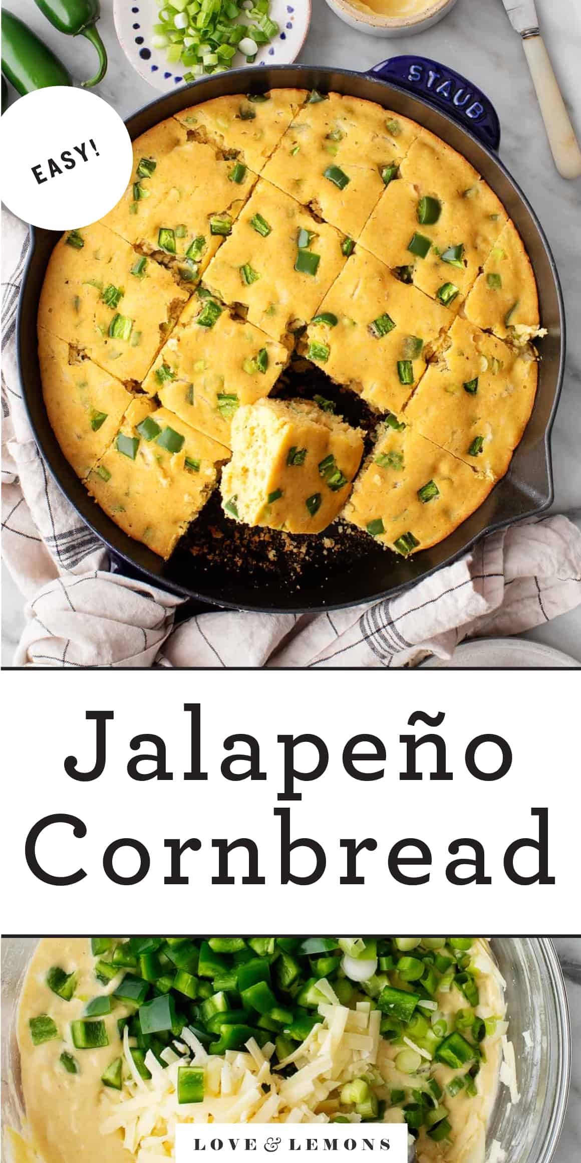 Jalapeño Cornbread Recipe Love and Lemons