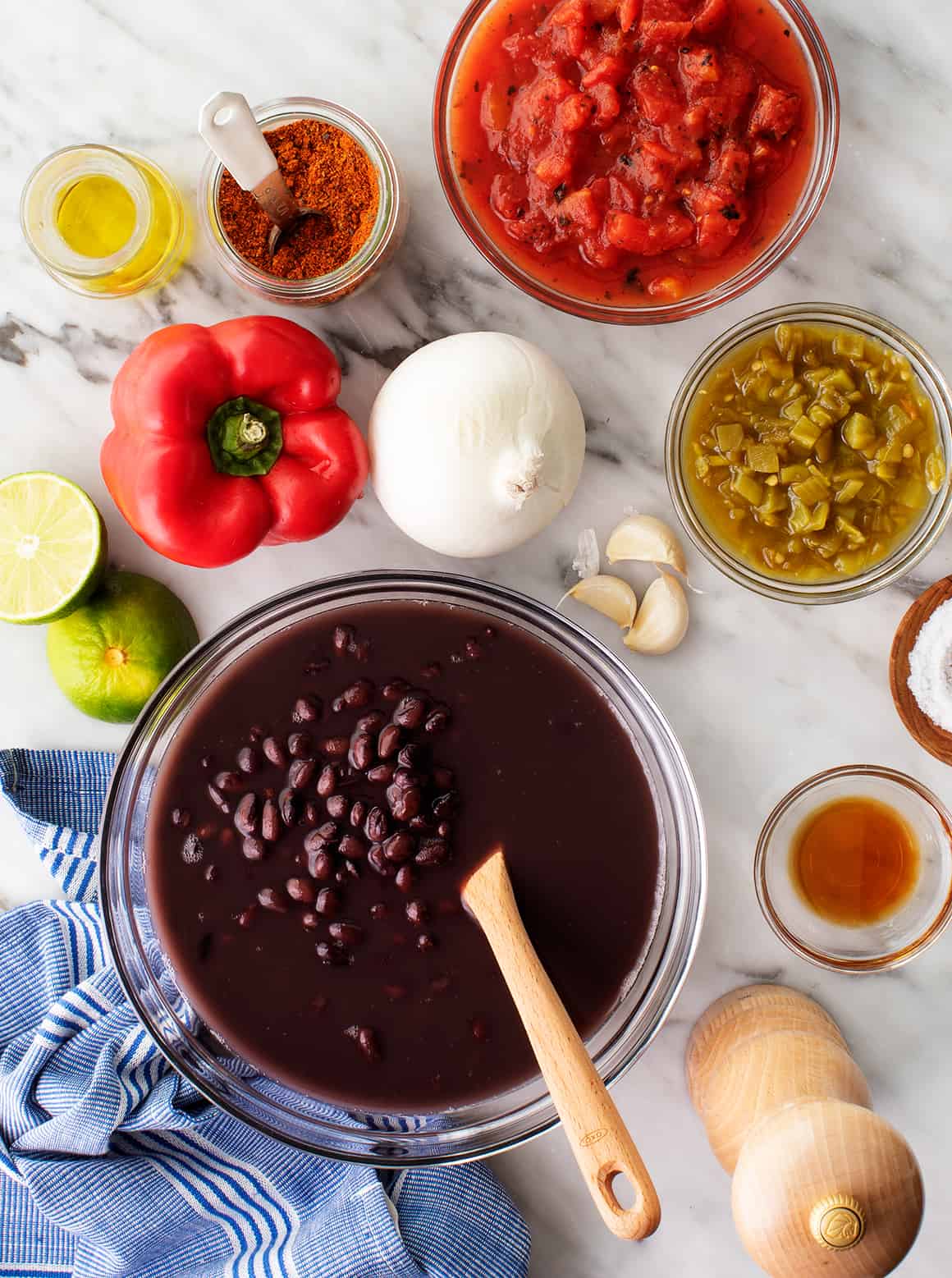 Black bean chili recipe ingredients