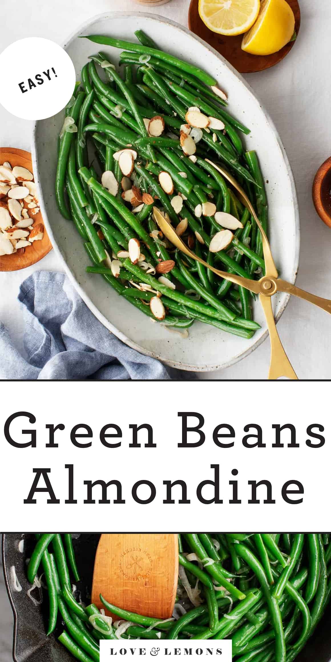 Green Beans Almondine Recipe Love and Lemons