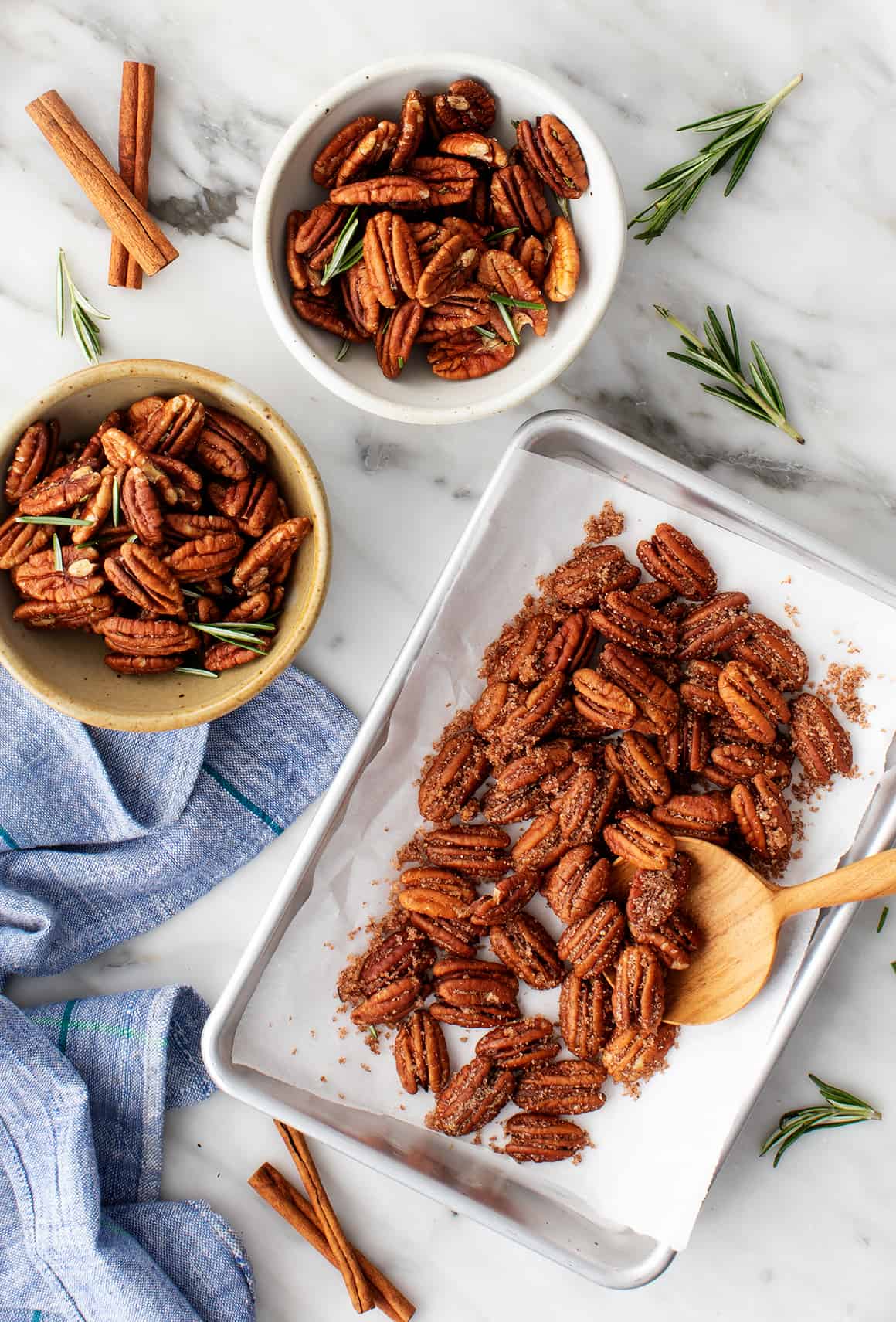 Cinnamon Roasted Pecans 24 Oz 1.50 Lb Candied Pecan Glazed With