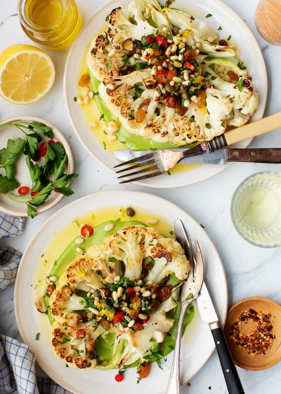 Roasted Cauliflower Steak Recipe - Love and Lemons