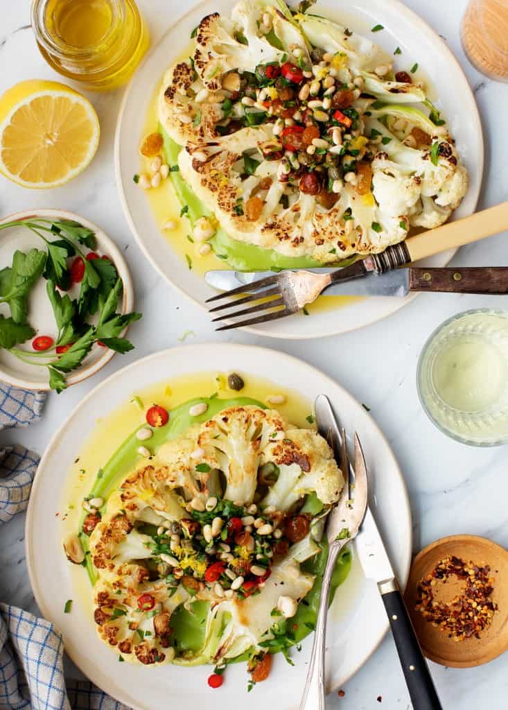 Roasted Cauliflower Steak Recipe - Love and Lemons