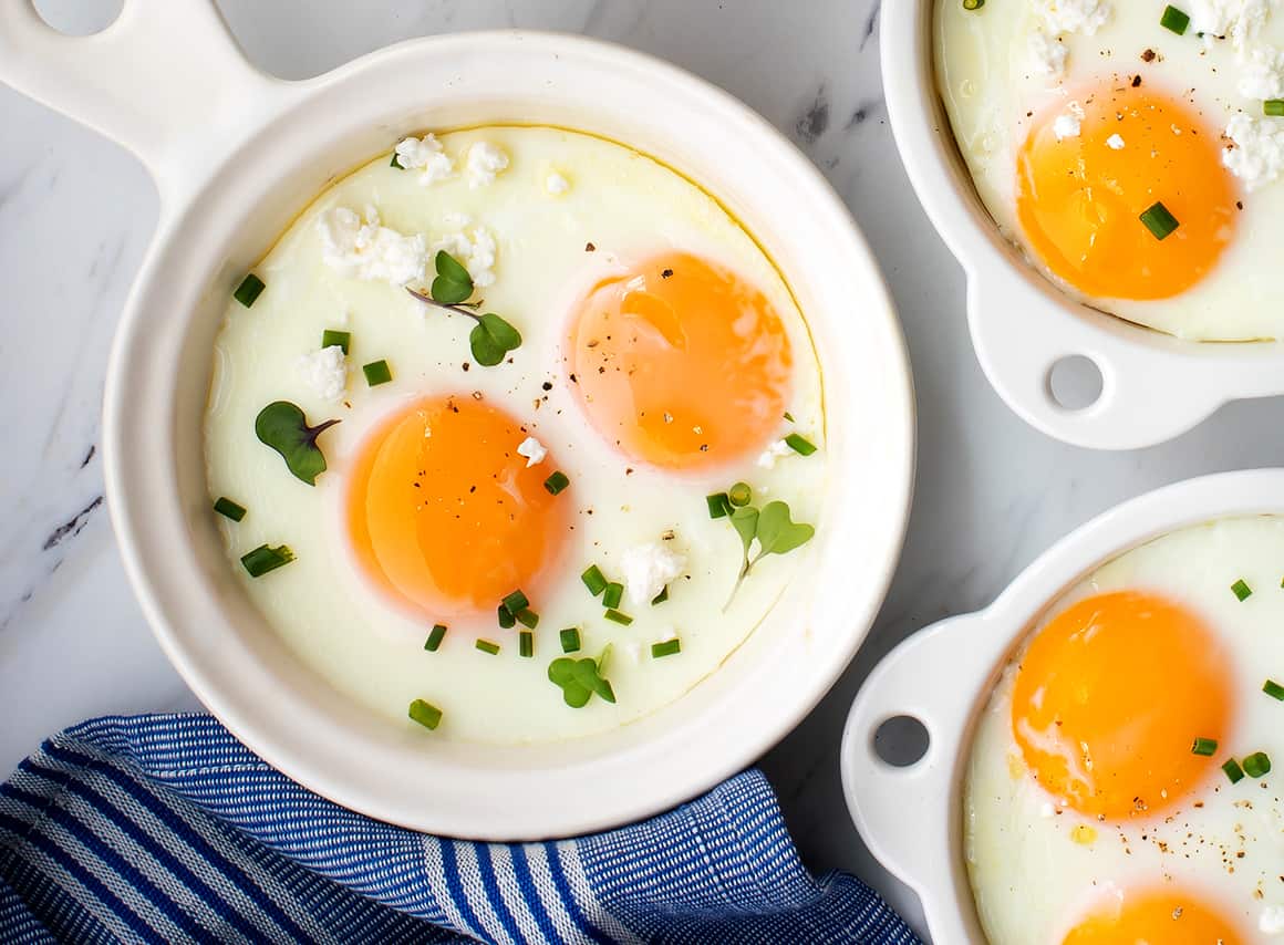 Baked eggs on sale