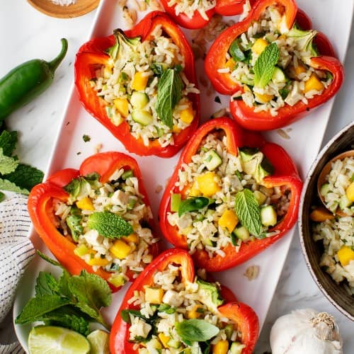 Coconut Rice Stuffed Peppers-image