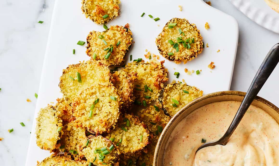 Air Fryer Fried Pickles Recipe Love and Lemons