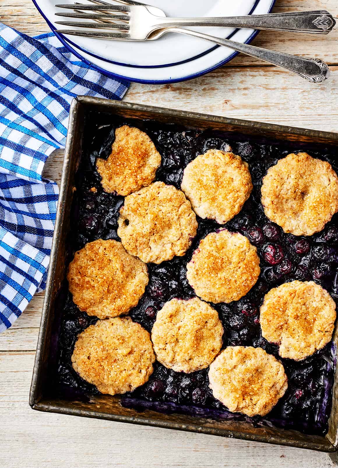 Easy blueberry cobbler