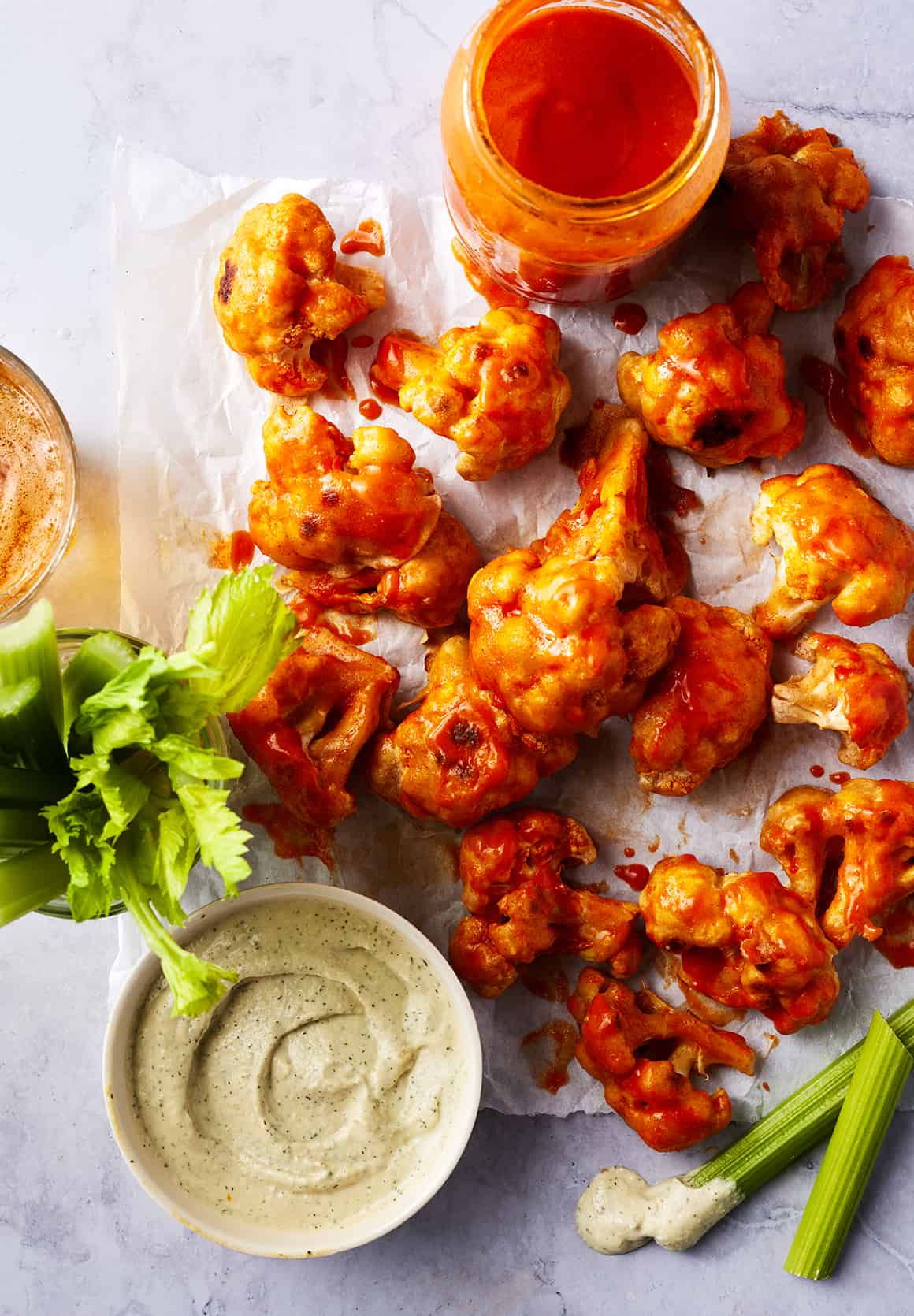 Buffalo cauliflower wings