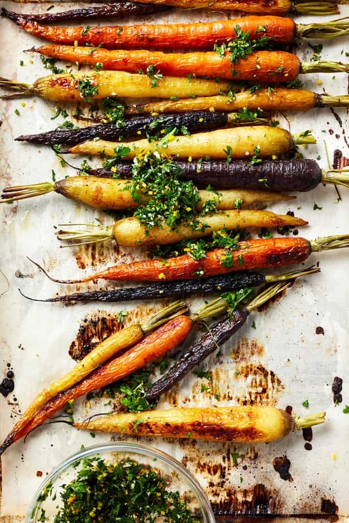 Roasted Rainbow Carrots Recipe Love and Lemons