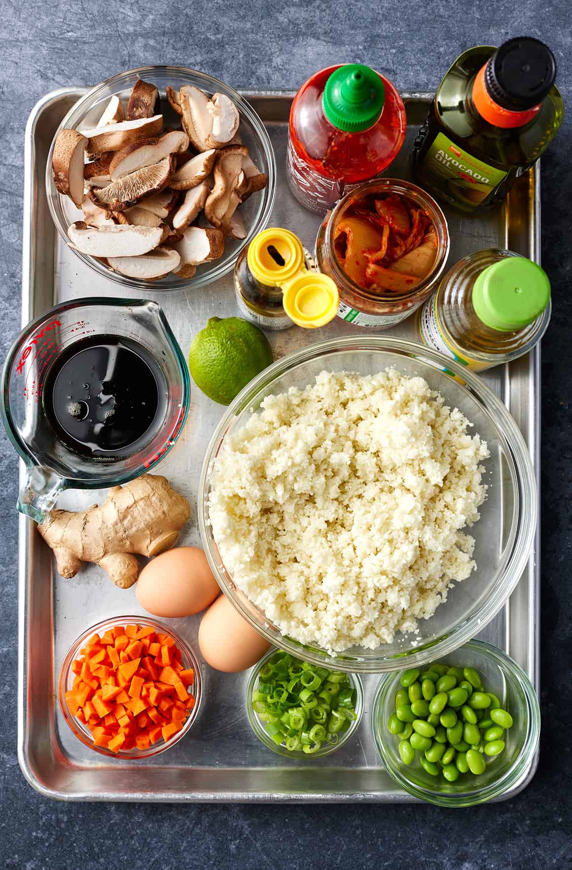 Cauliflower fried rice recipe ingredients