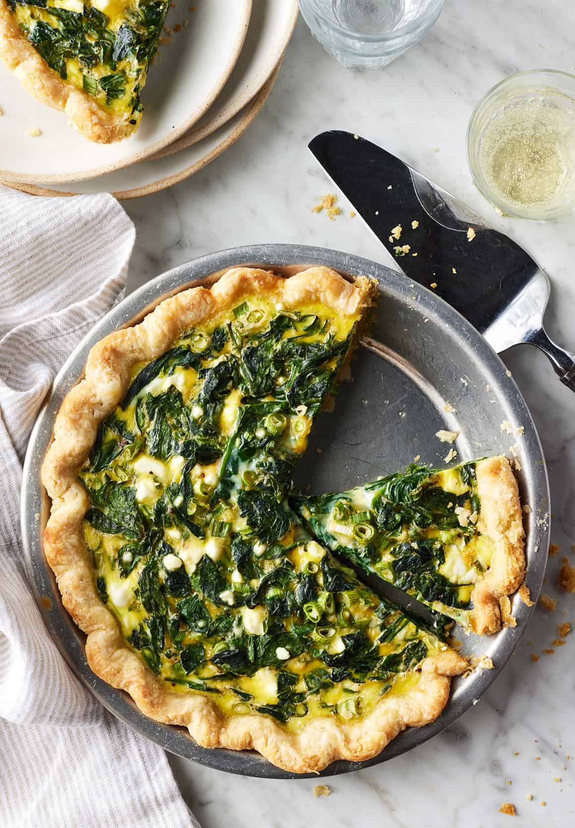 Spinach quiche