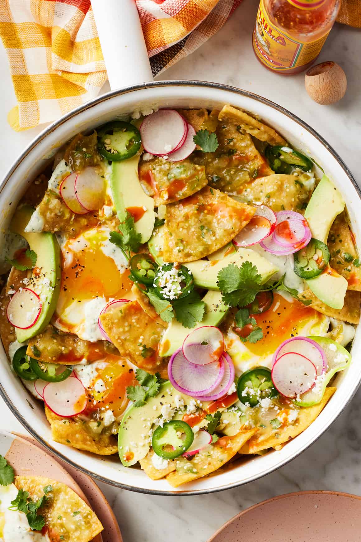 Chilaquiles with eggs