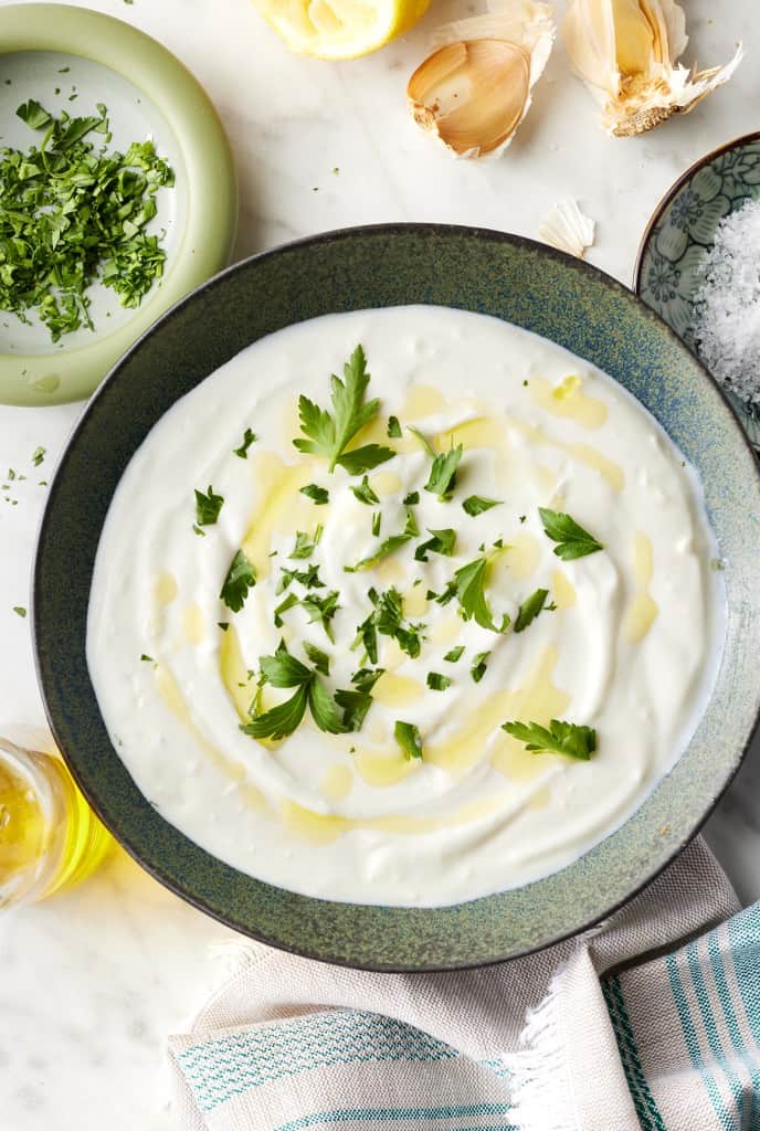 Garlic Yogurt Sauce Recipe Love and Lemons