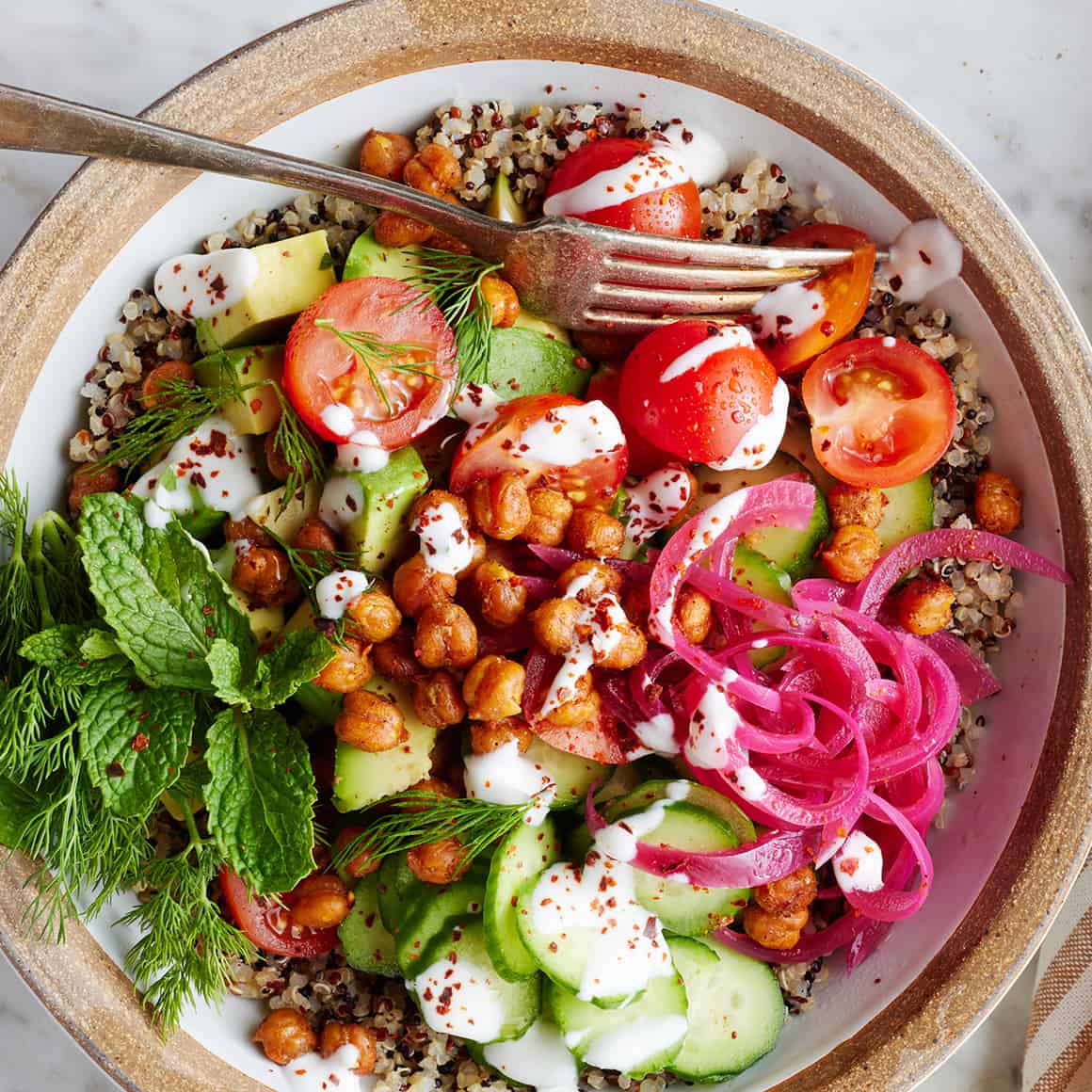 Easy Three Way Quinoa Lunch Bowl Recipe