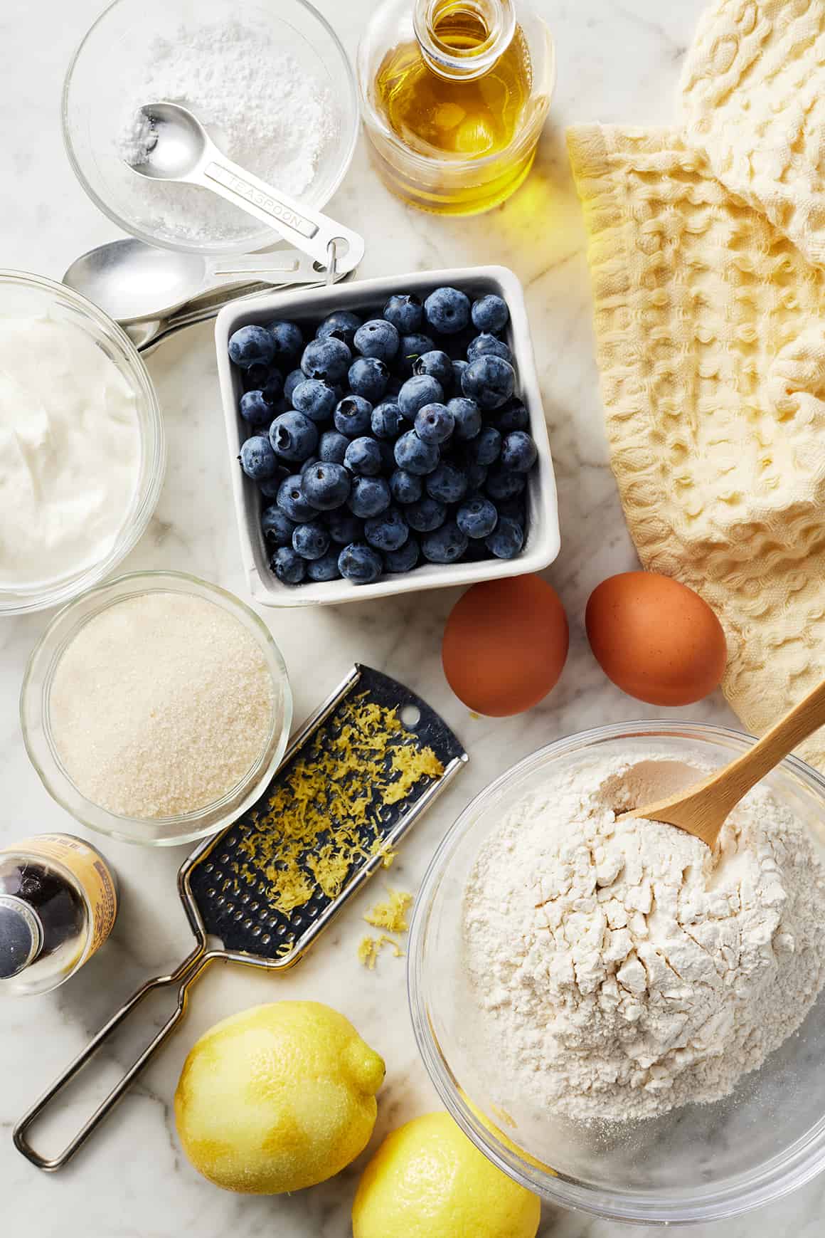 Lemon blueberry bread recipe ingredients