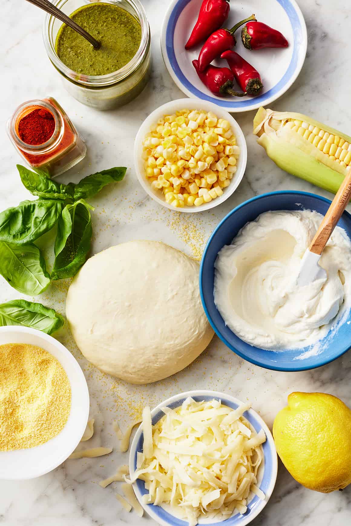 Corn pizza recipe ingredients