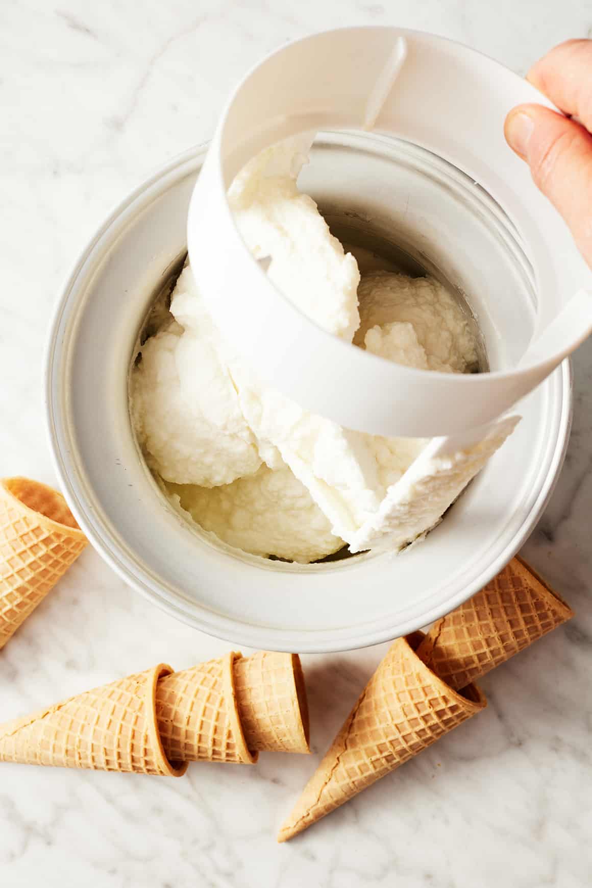 How to Make Vanilla Ice Cream in a Stand Mixer