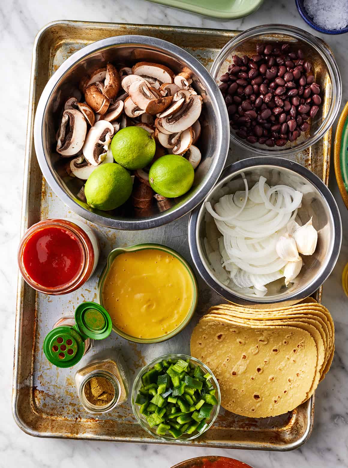 Vegan enchiladas ingredients
