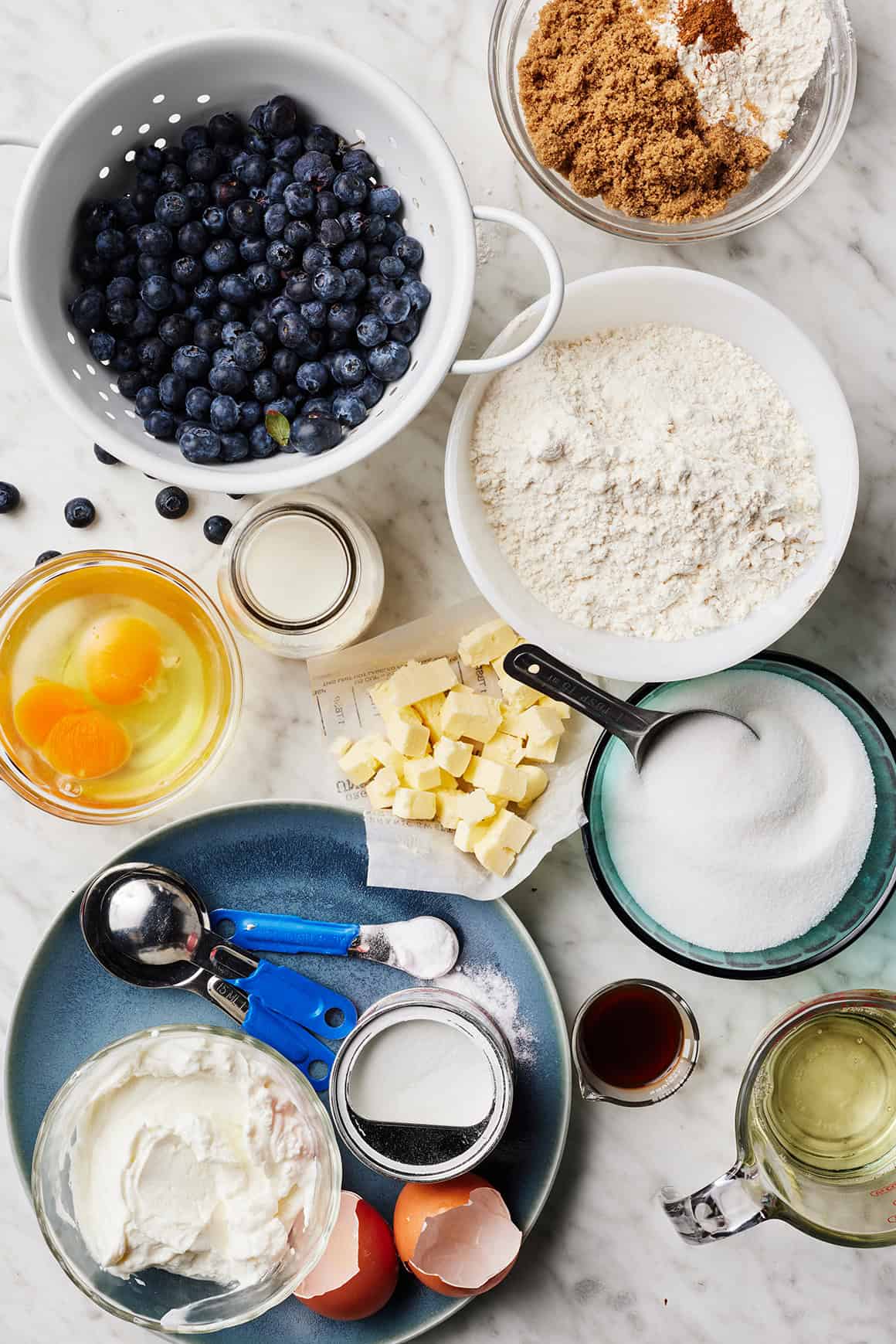 Blueberry muffin recipe ingredients