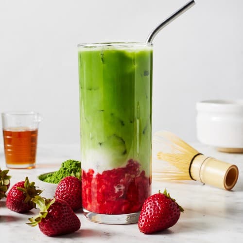 Iced Strawberry Matcha Latte-image