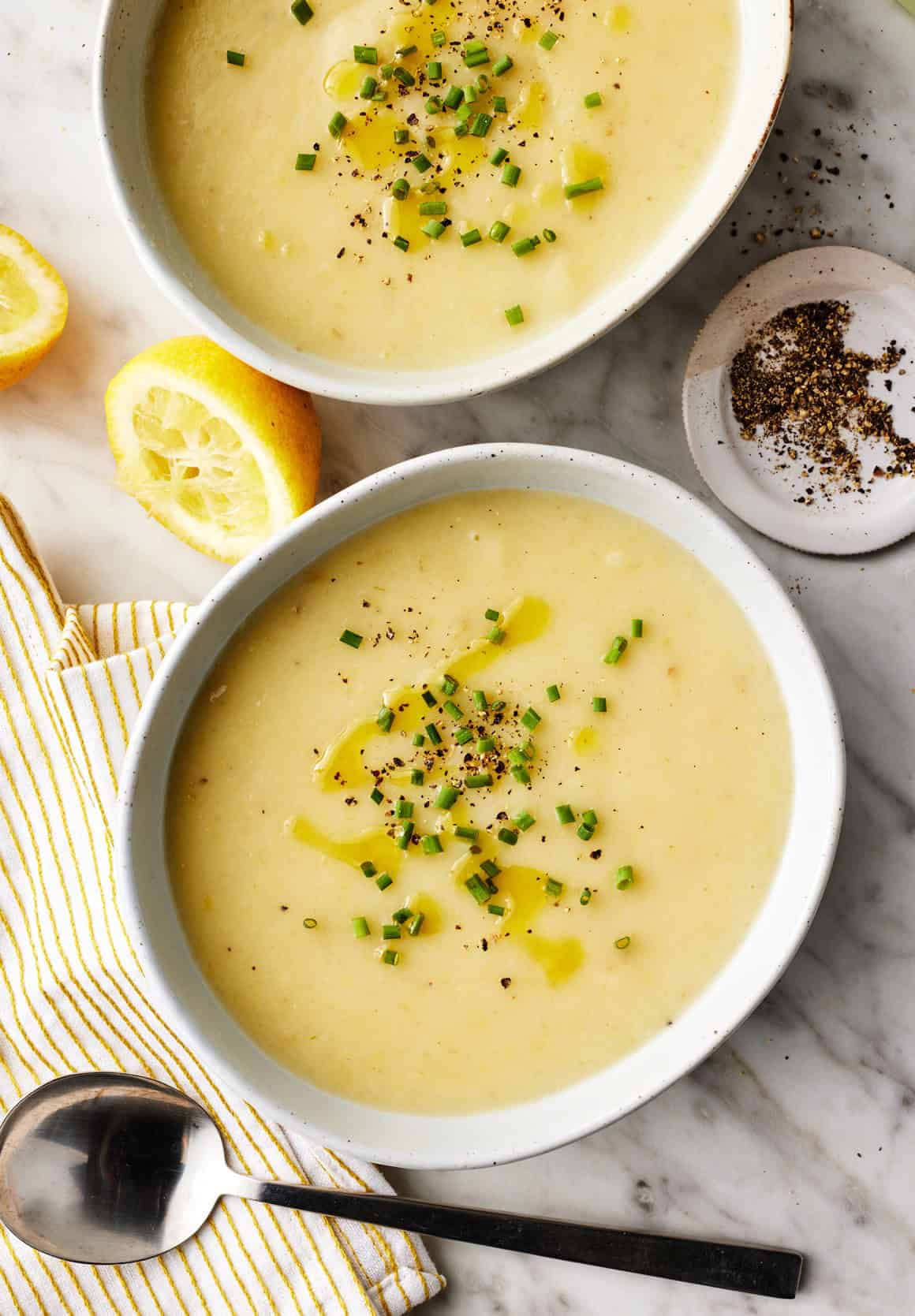 potato leek soup one pot blended silky butter cream cold weather easy elegant