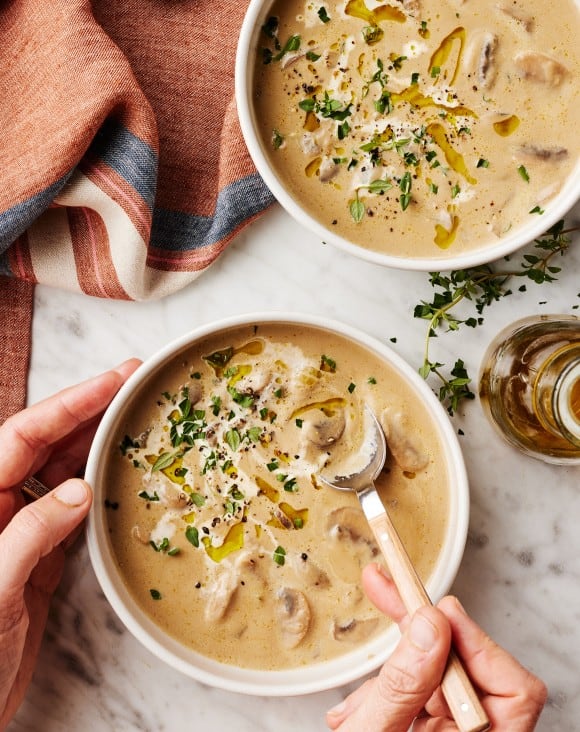 Creamy Mushroom Soup Recipe - Best Fall Soup Recipes