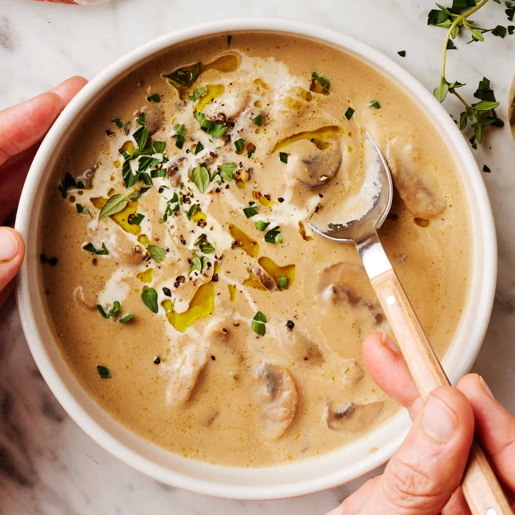 Mushroom soup recipe