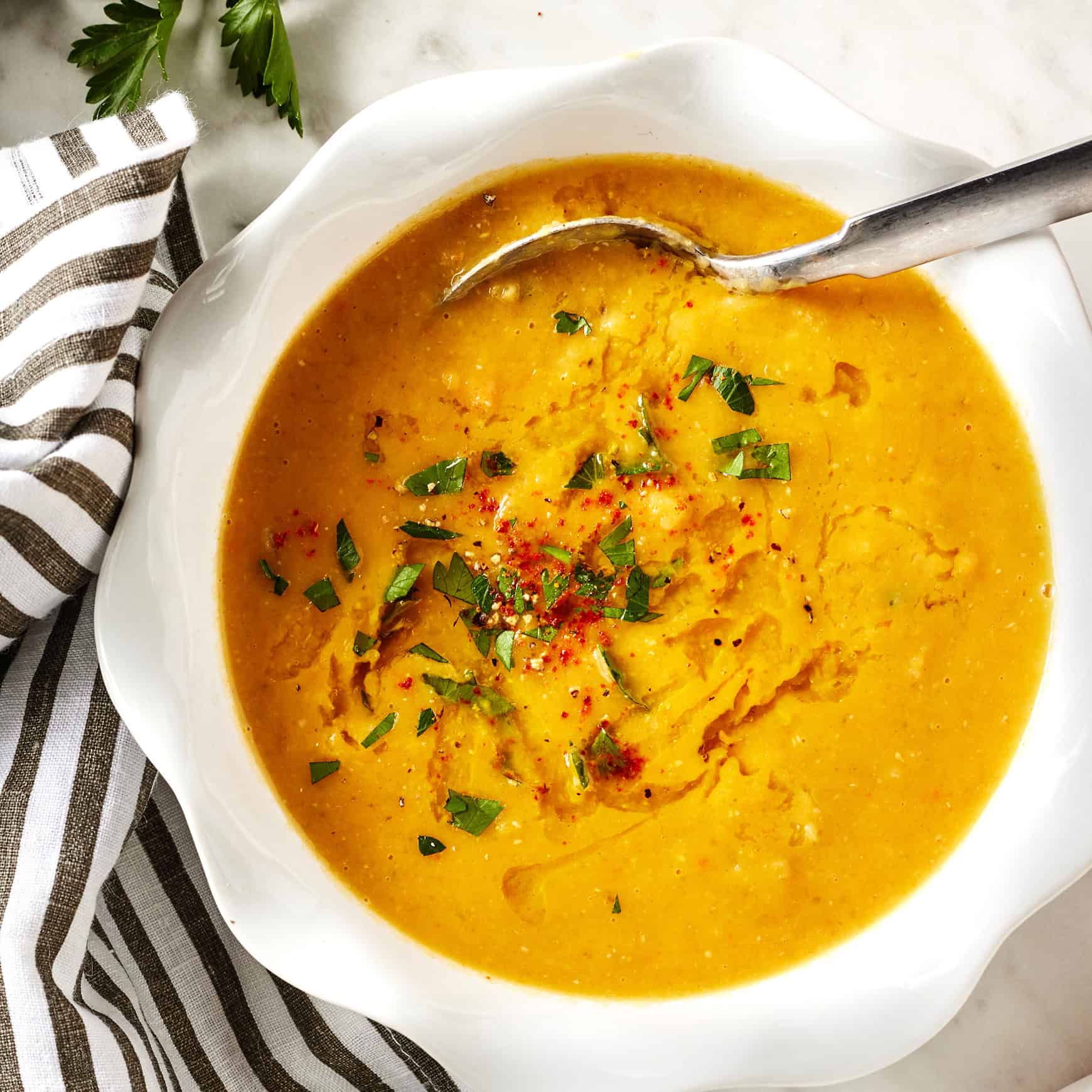 Red lentil soup recipe
