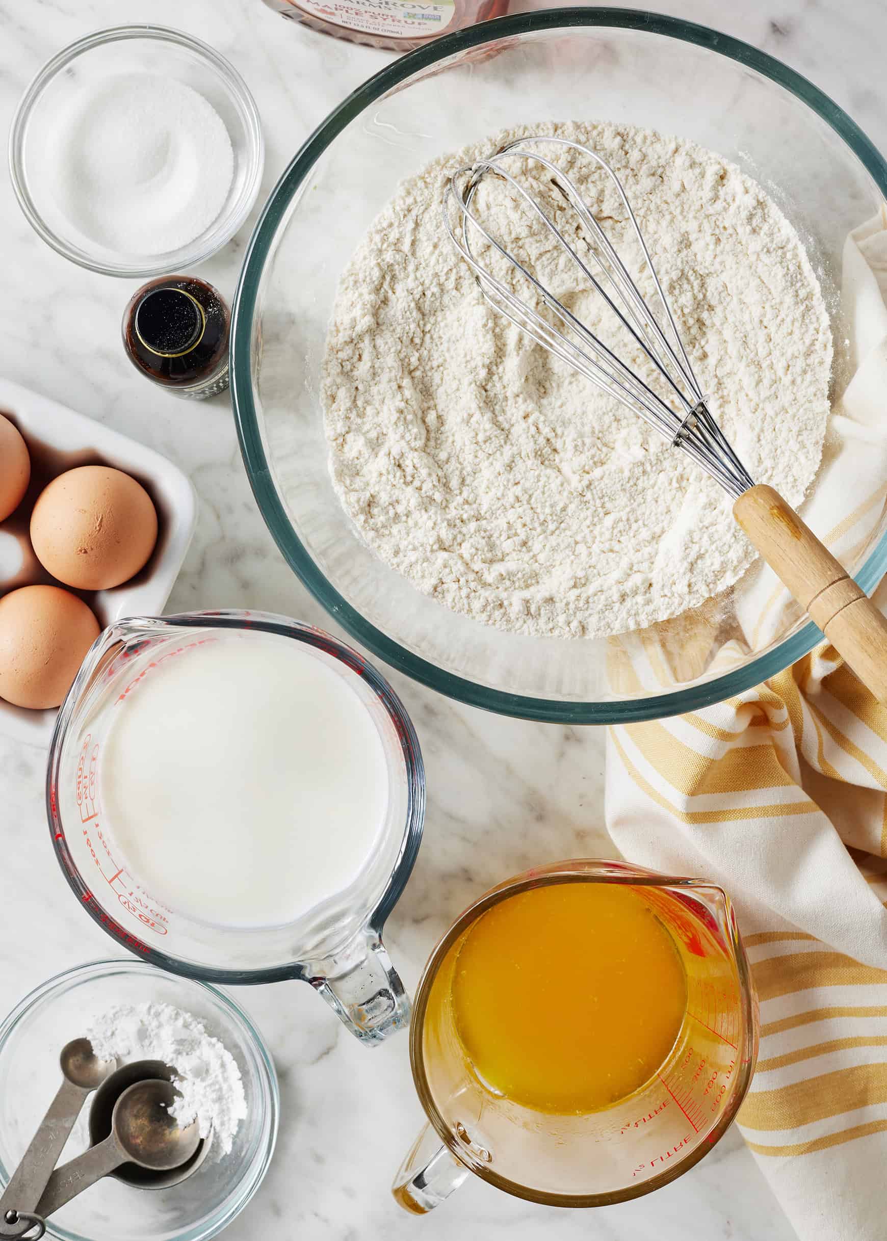 Waffle recipe ingredients