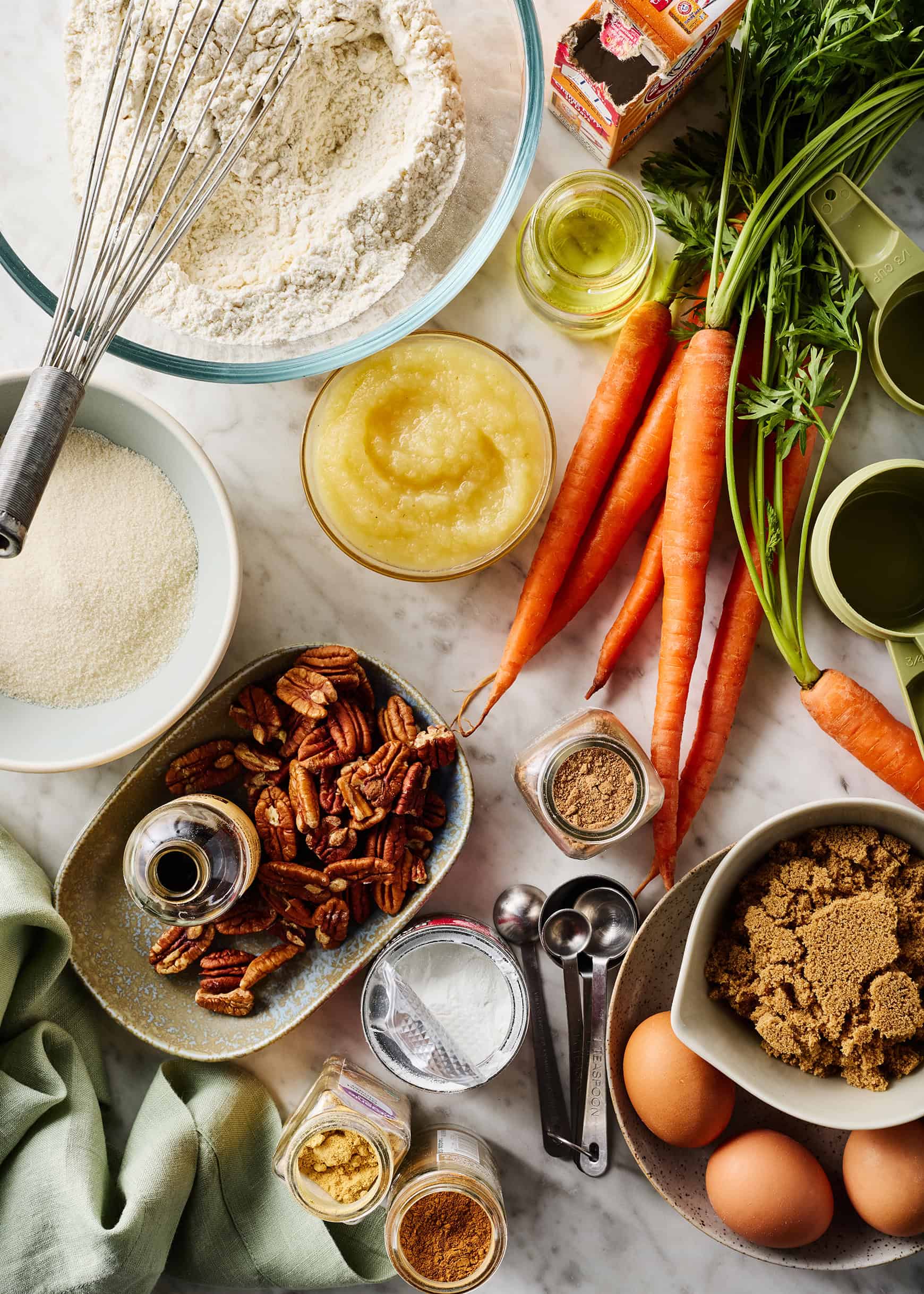 Carrot cake recipe ingredients