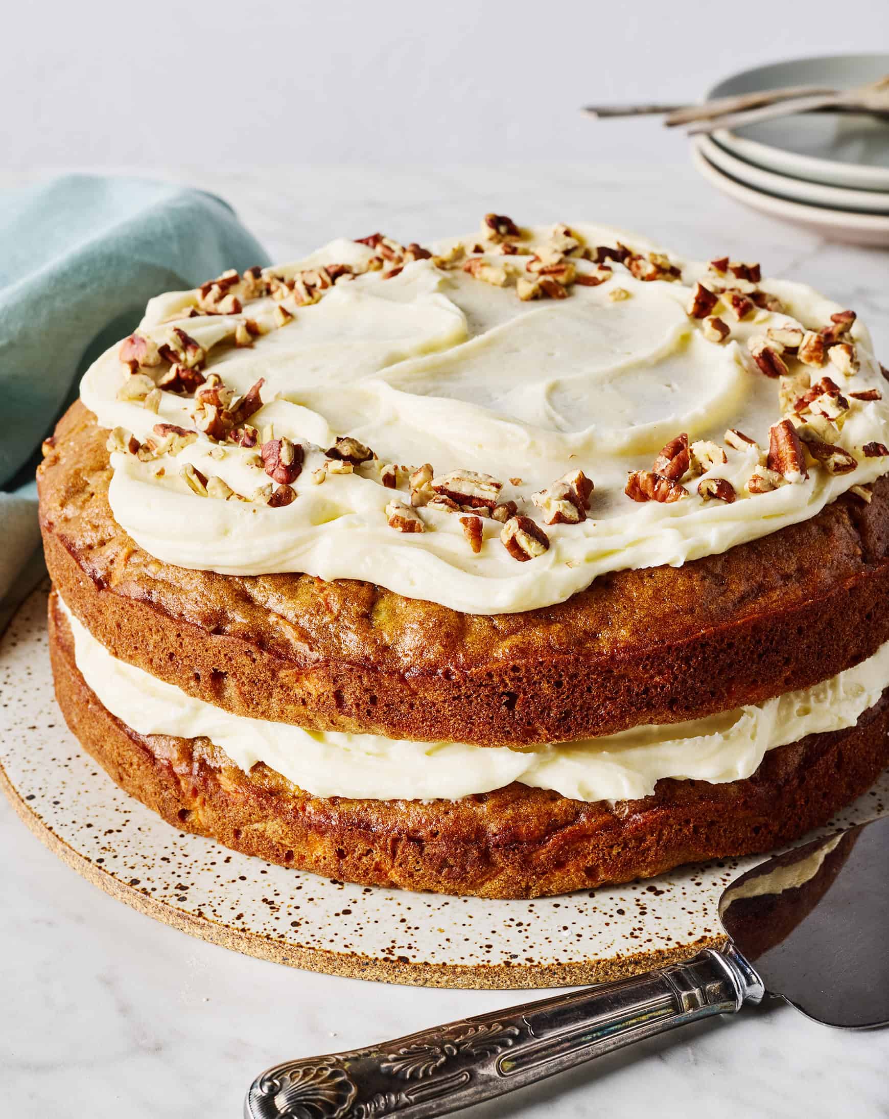 Carrot cake with cream cheese frosting