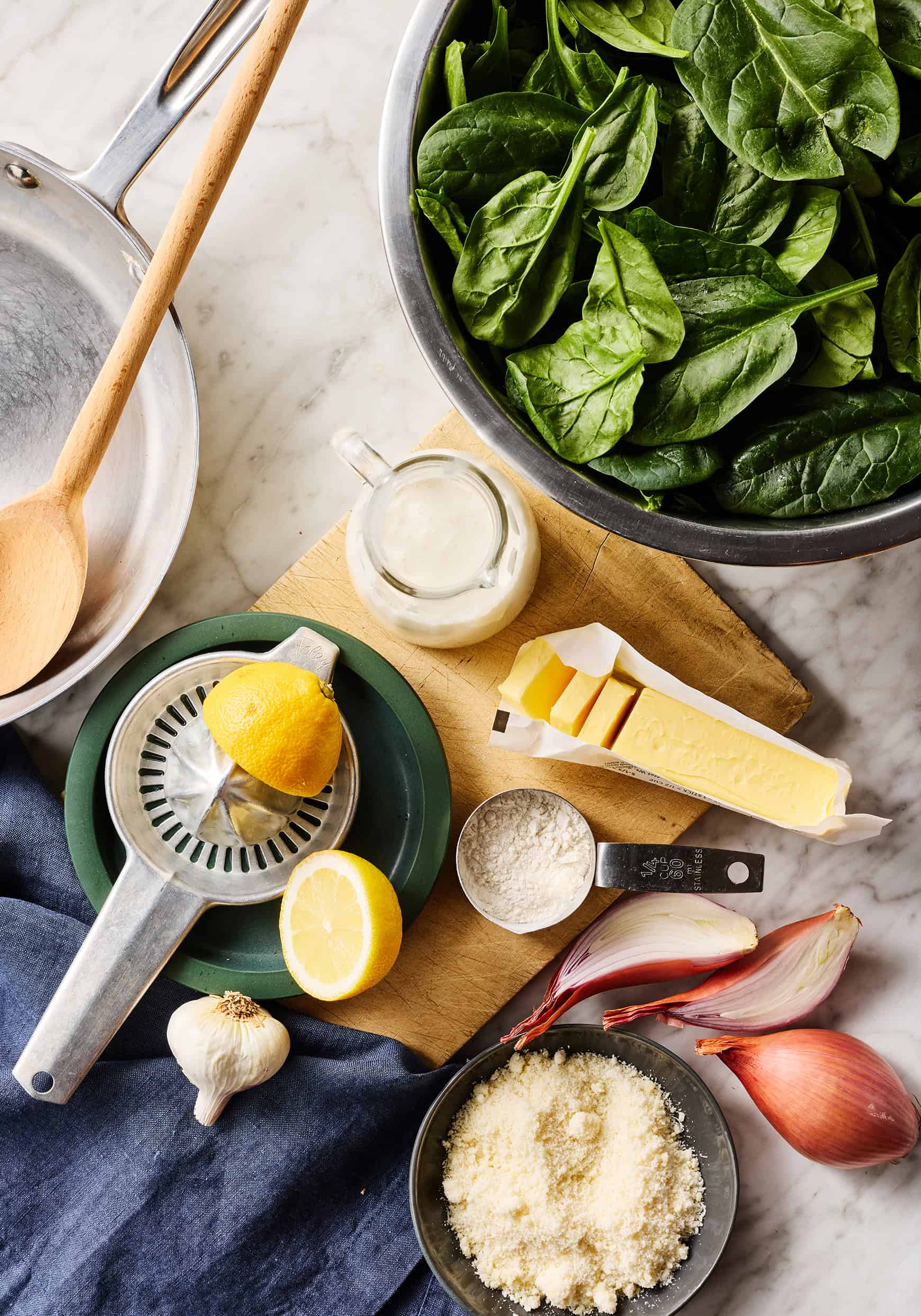 Creamed spinach recipe ingredients