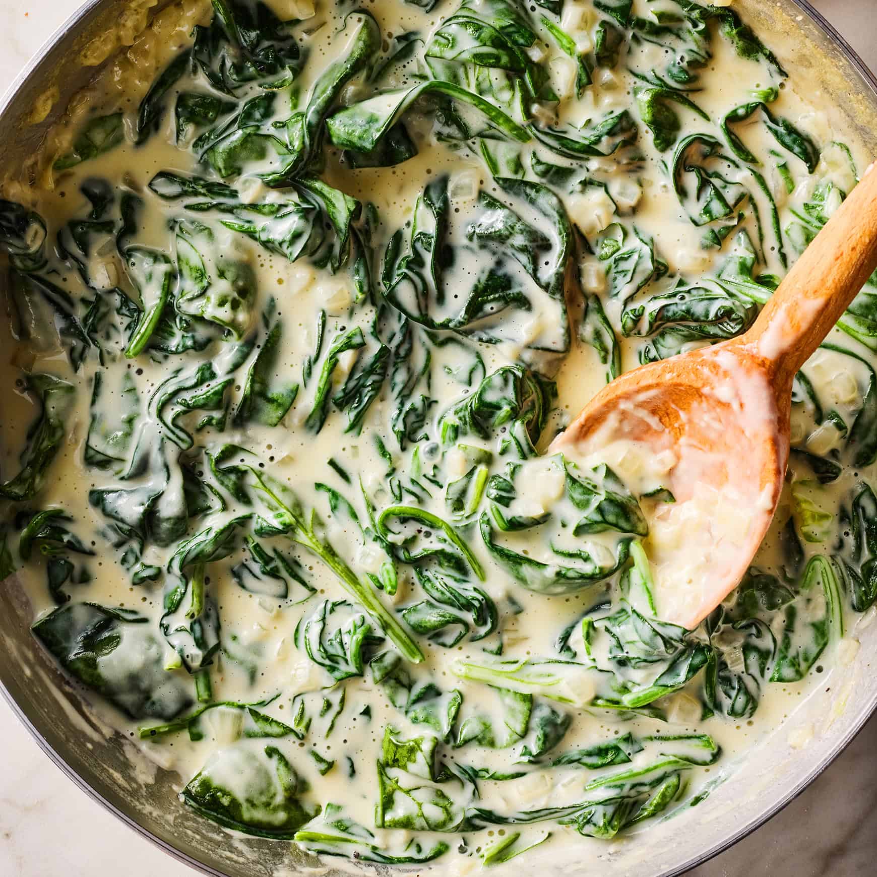 Creamed spinach recipe