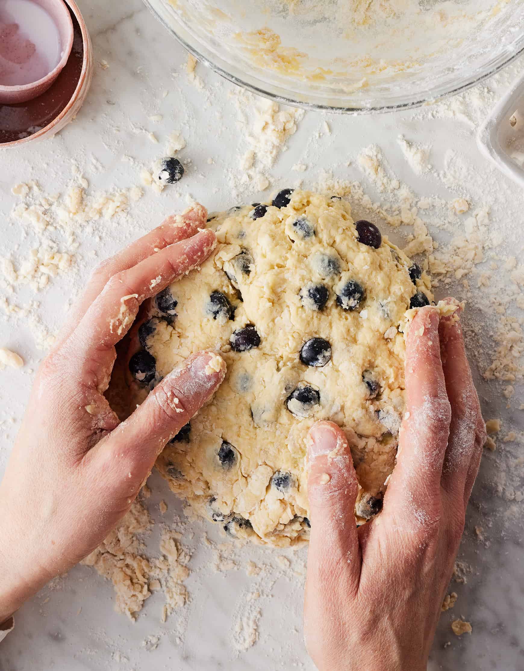 How to make scones - forming dough into disk