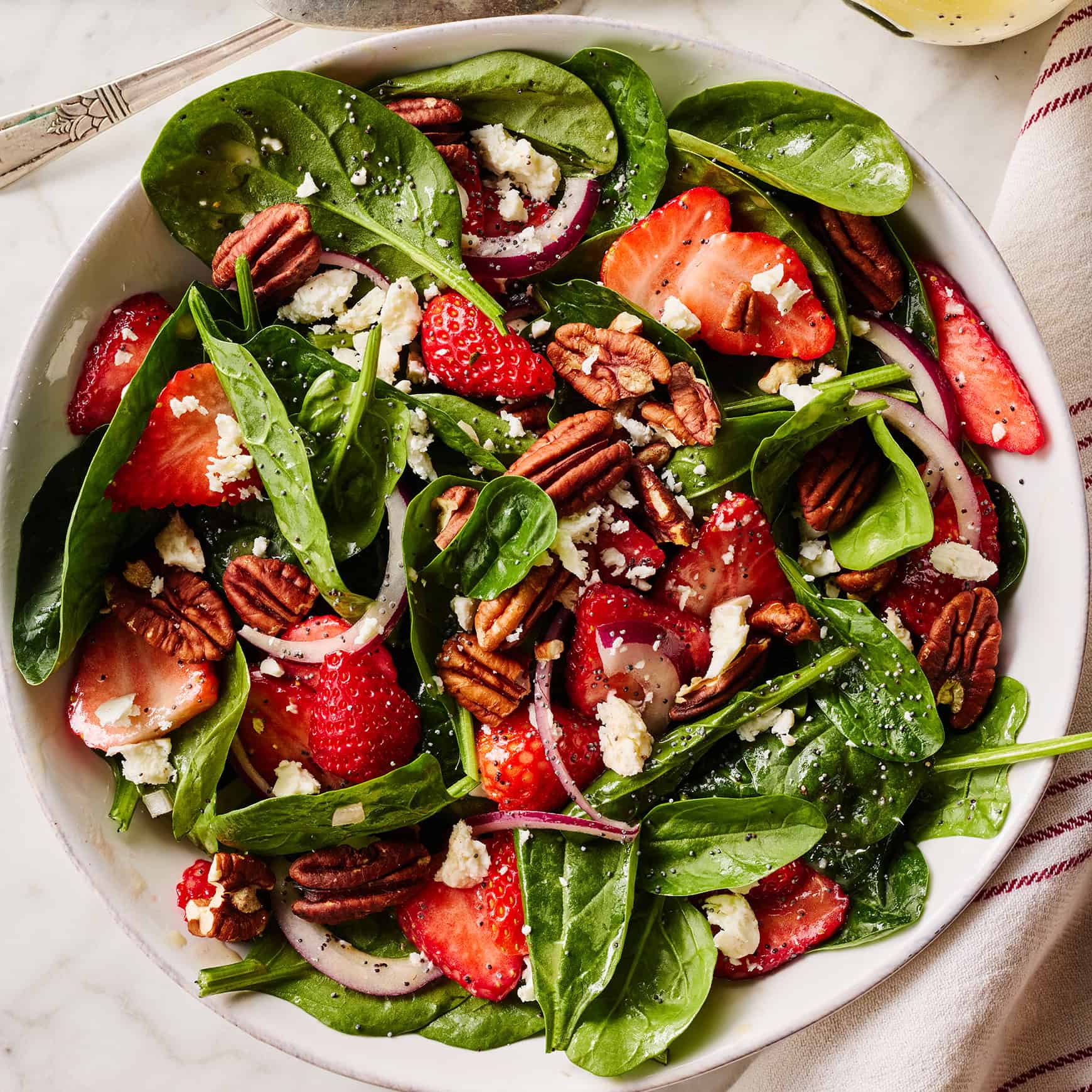 Strawberry spinach salad recipe