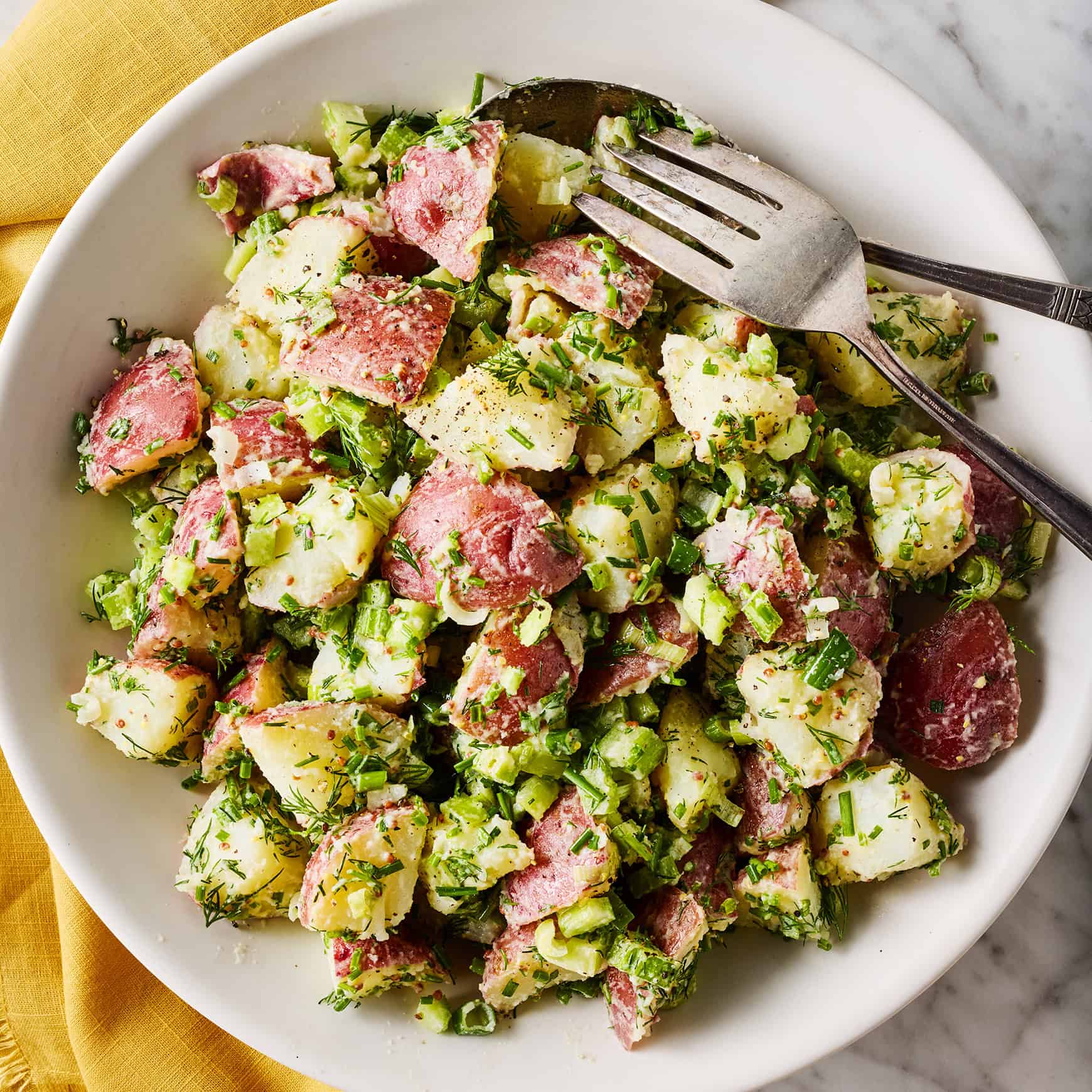 Summer vegetable recipes - red potato salad