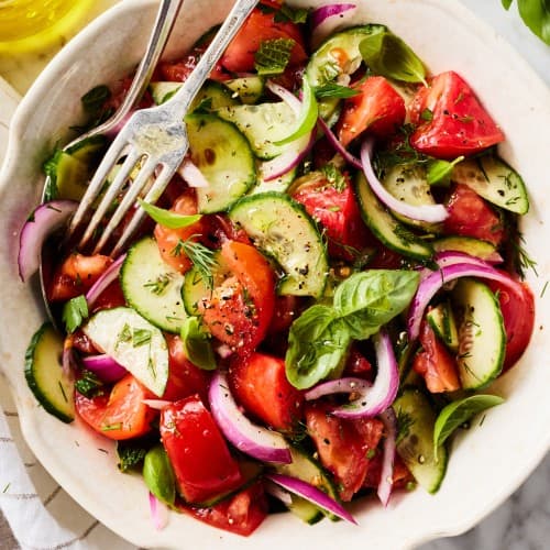 Cucumber Tomato Salad-image