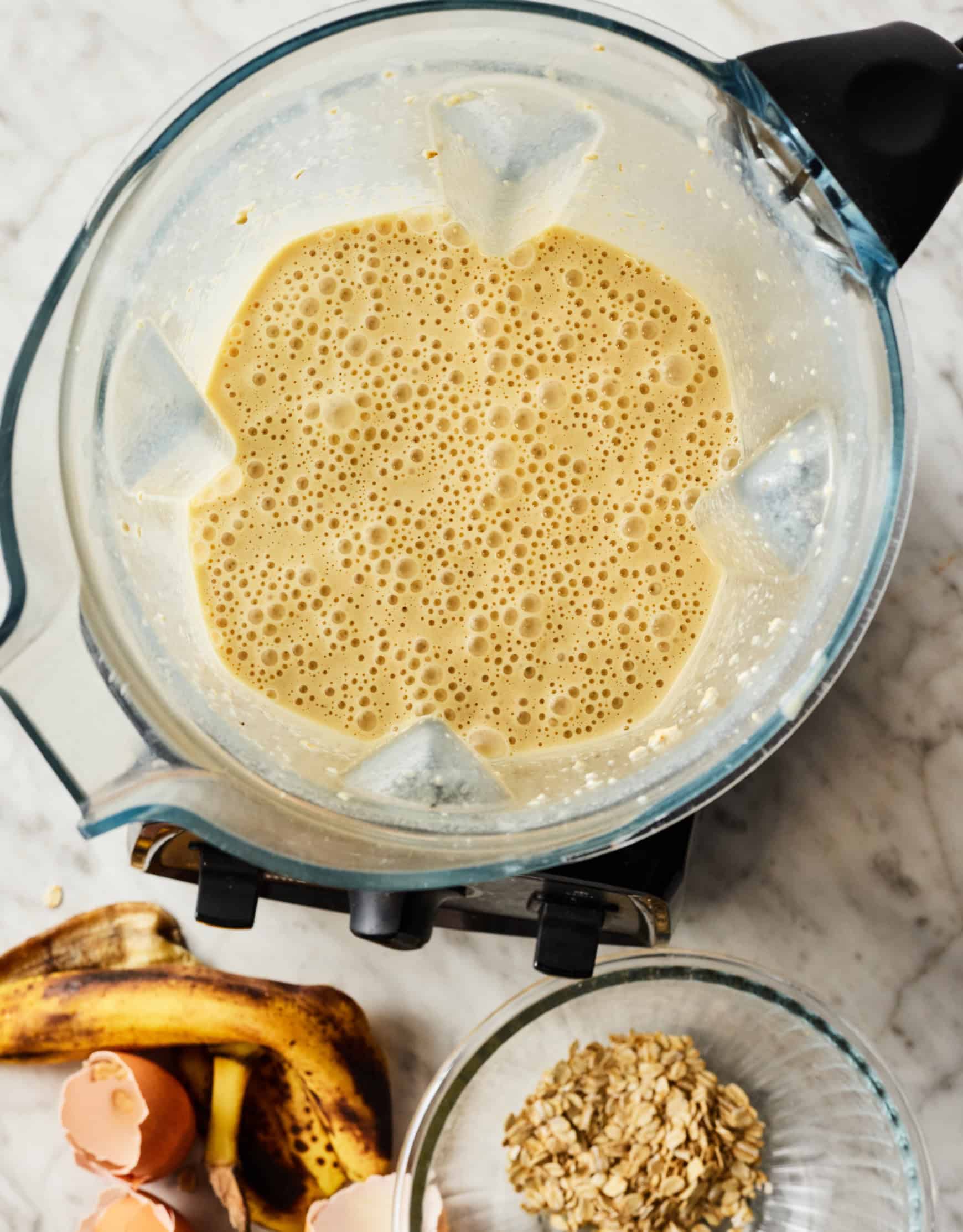 Batter in blender