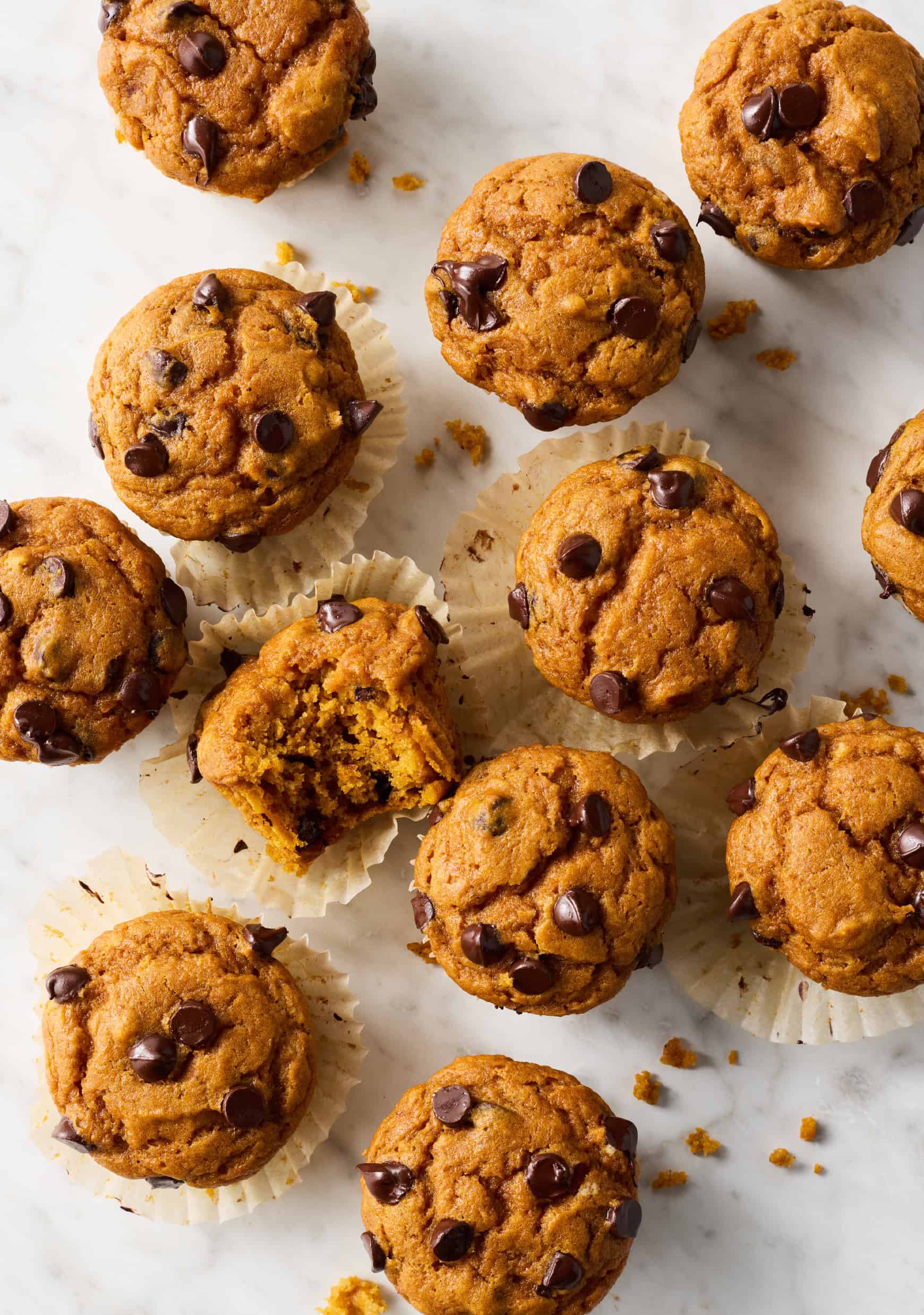 Pumpkin chocolate chip muffins